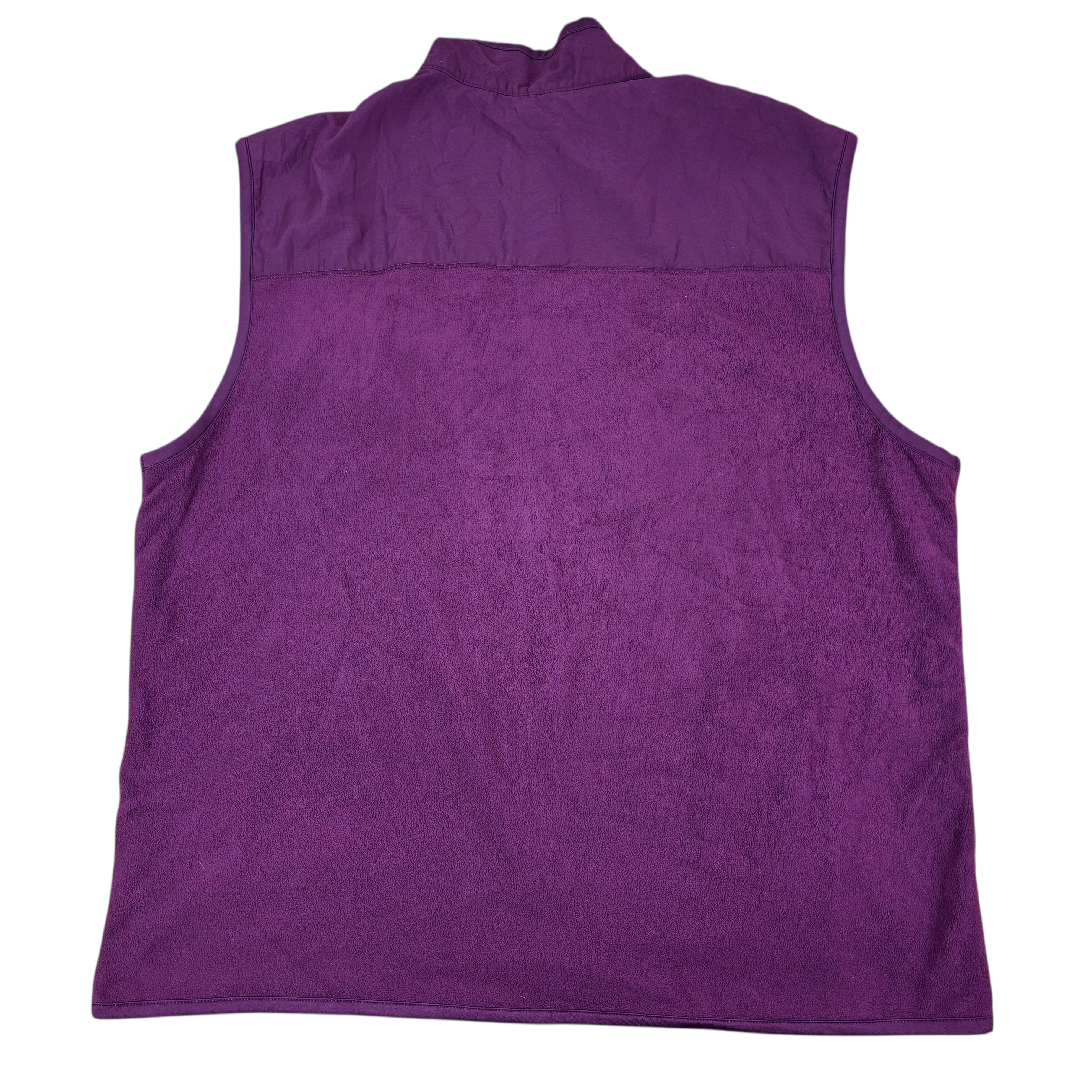 Chaps Ralph Lauren Maroon Fleece Gilet (XXL)