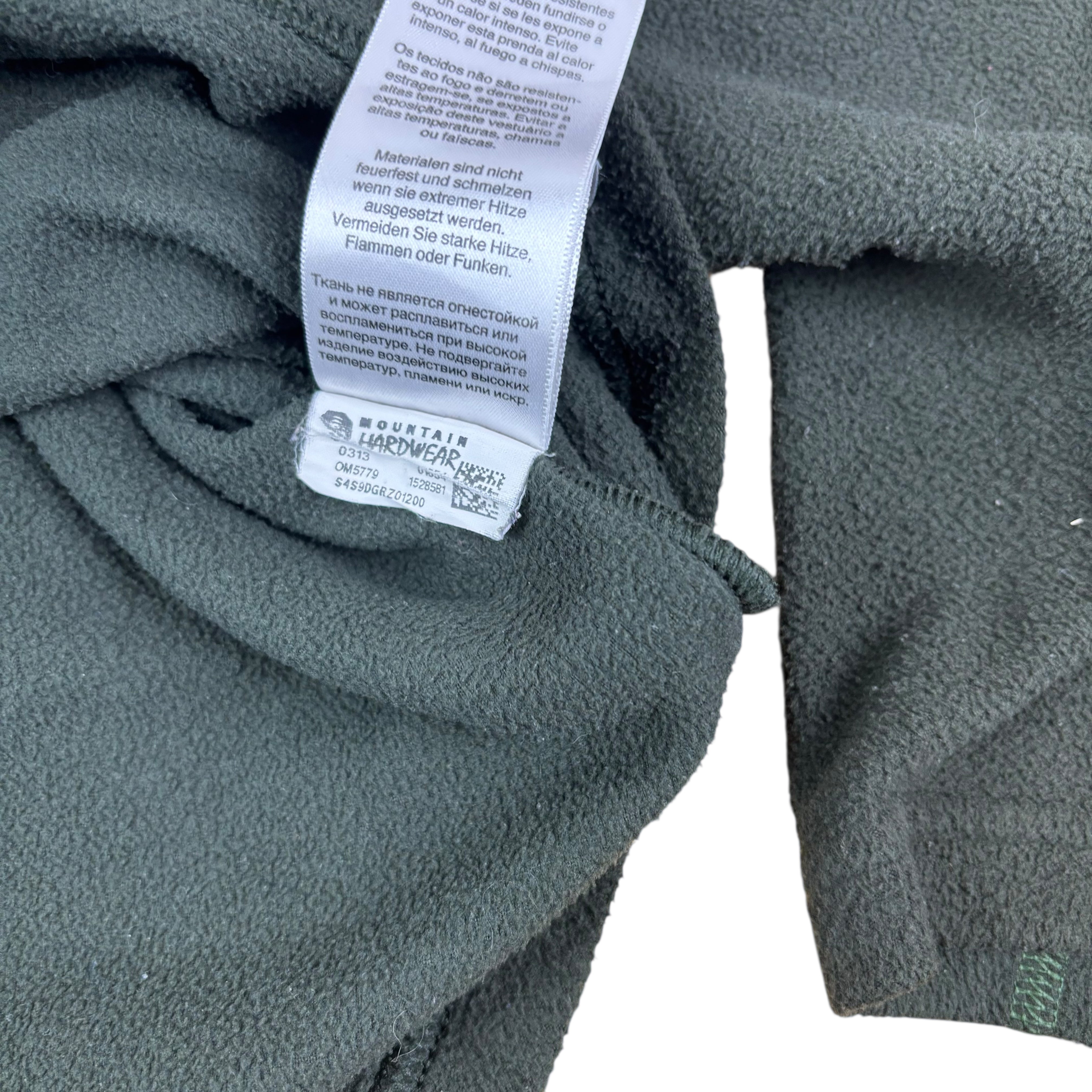 Mountain Hardwear Green Q-Zip  Fleece (L)