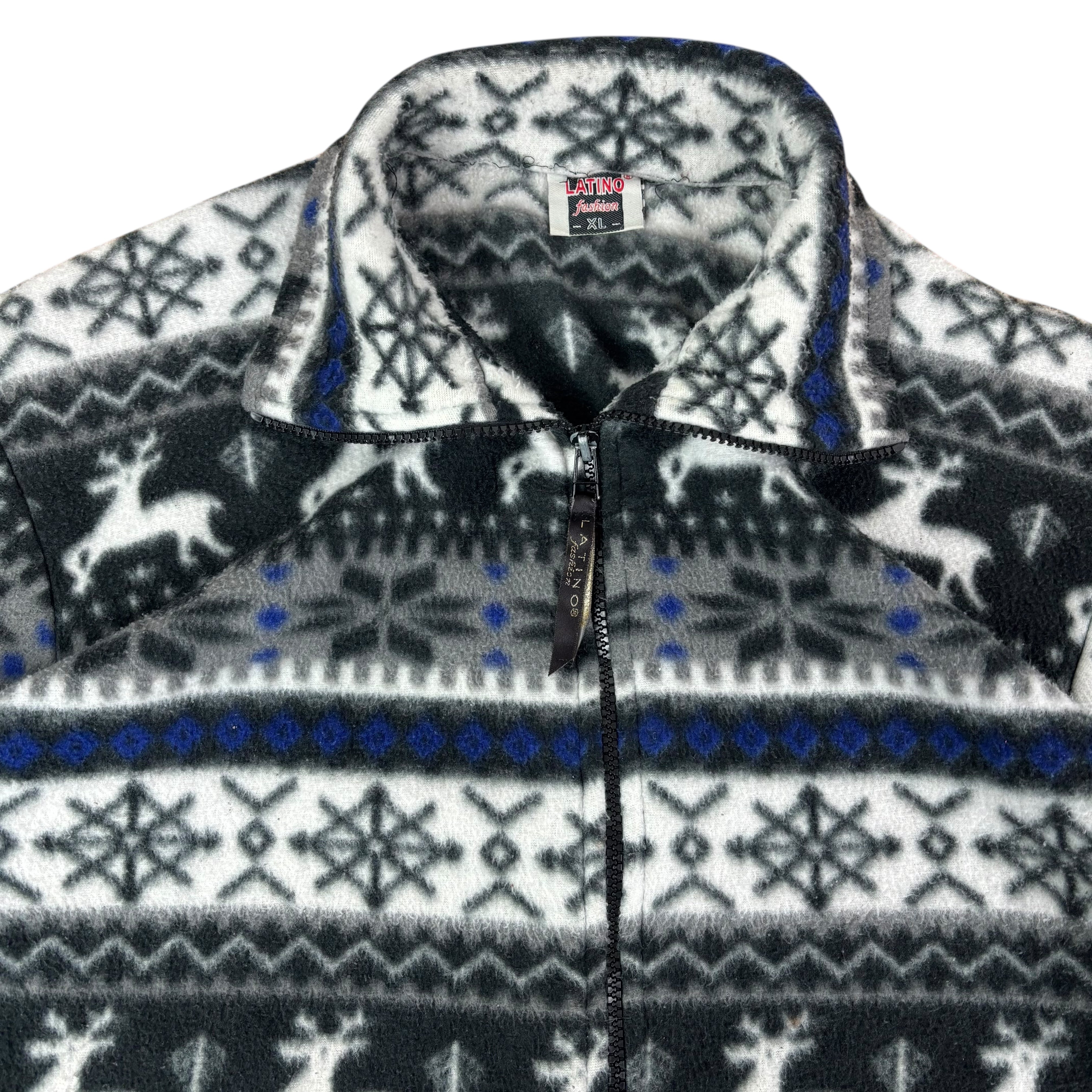 Latino Fashion Reindeer Pattern Fleece (XL)
