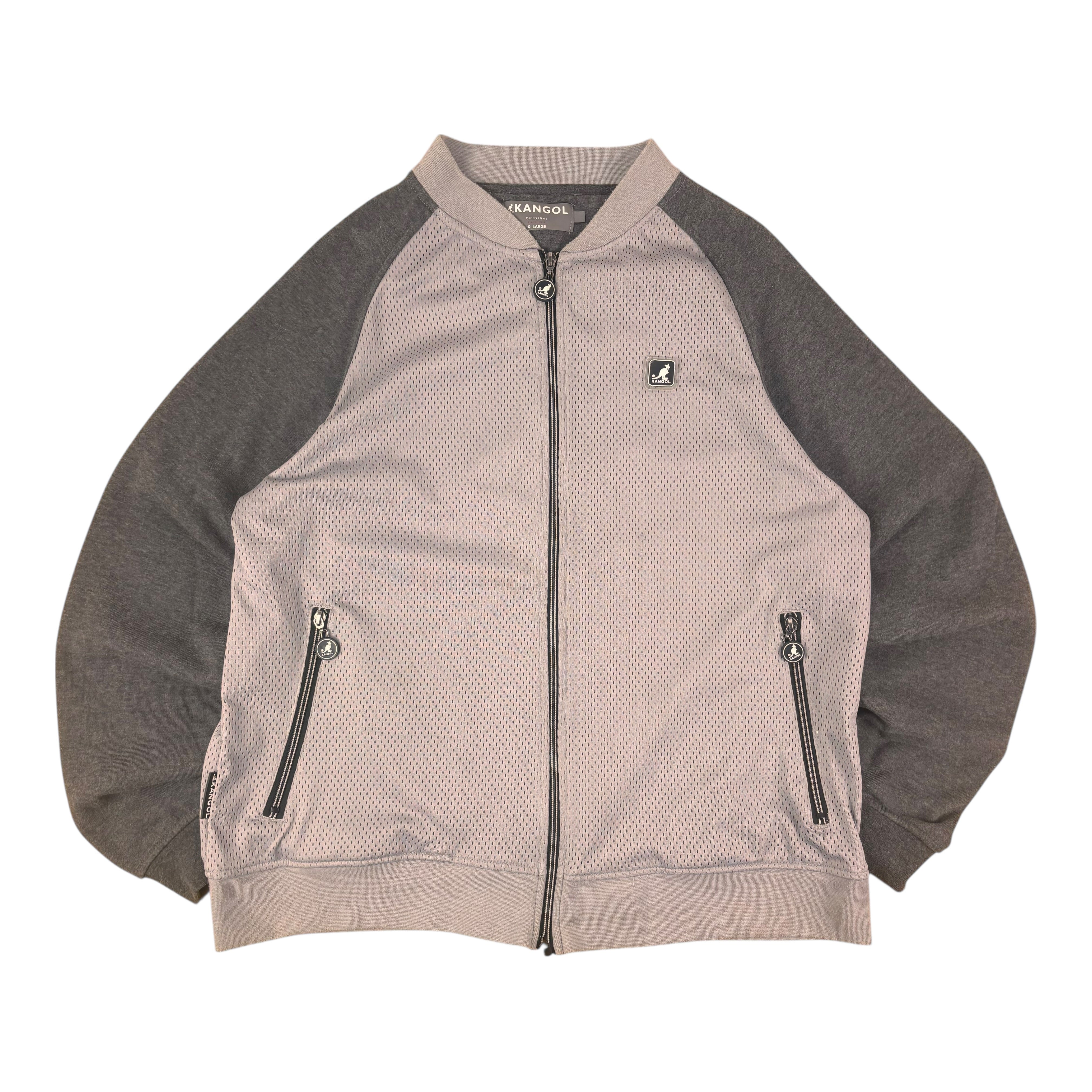 Kangol Grey Y2K Track Jacket (XL)