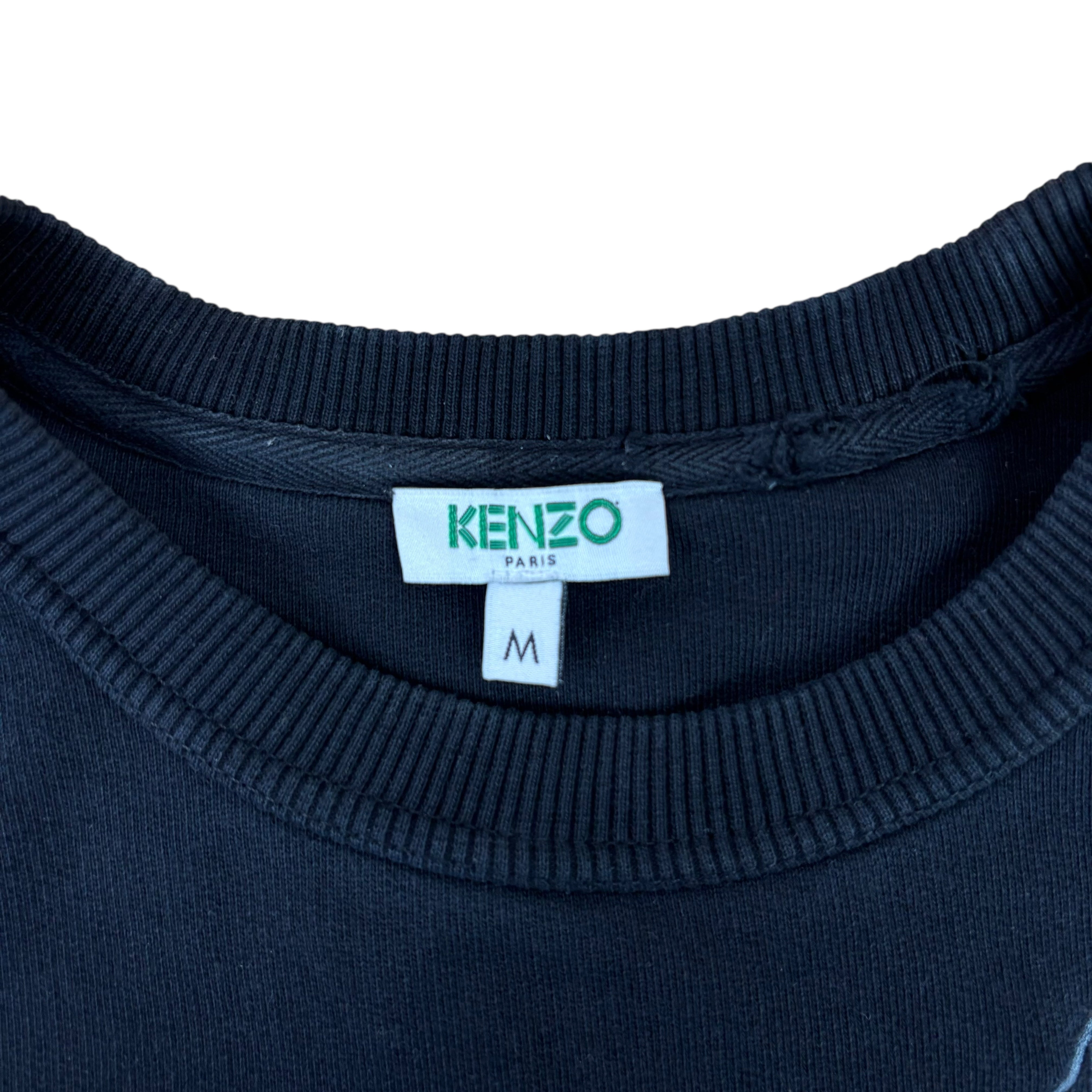 Kenzo Black Y2K Tiger Sweater (M)