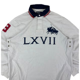 Polo Ralph Lauren 90s White Big Pony LS Polo Shirt (L)