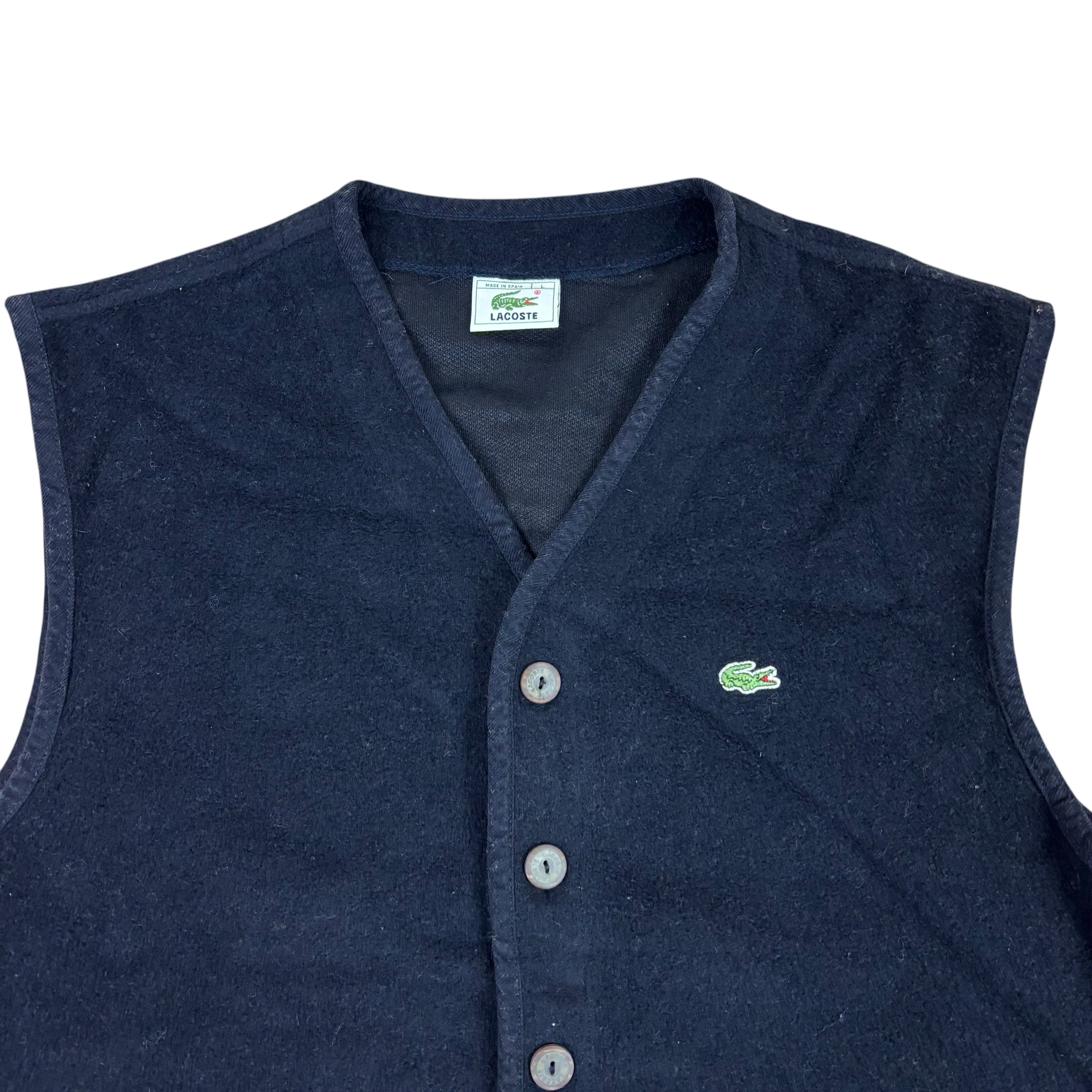 Lacoste 90s Navy Fleece Gilet (Women’s L)