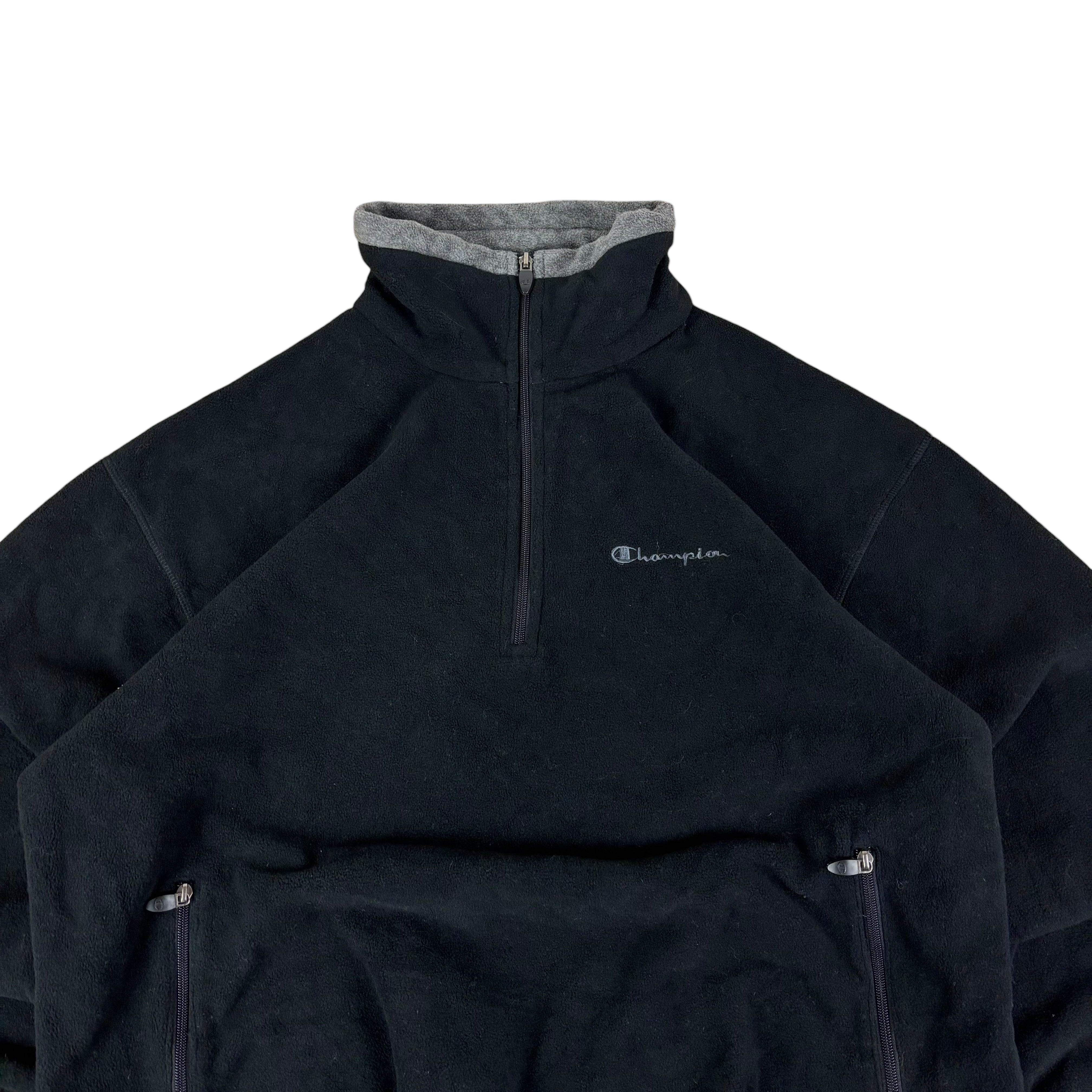 Champion Black Y2K Logo Fleece (XL)
