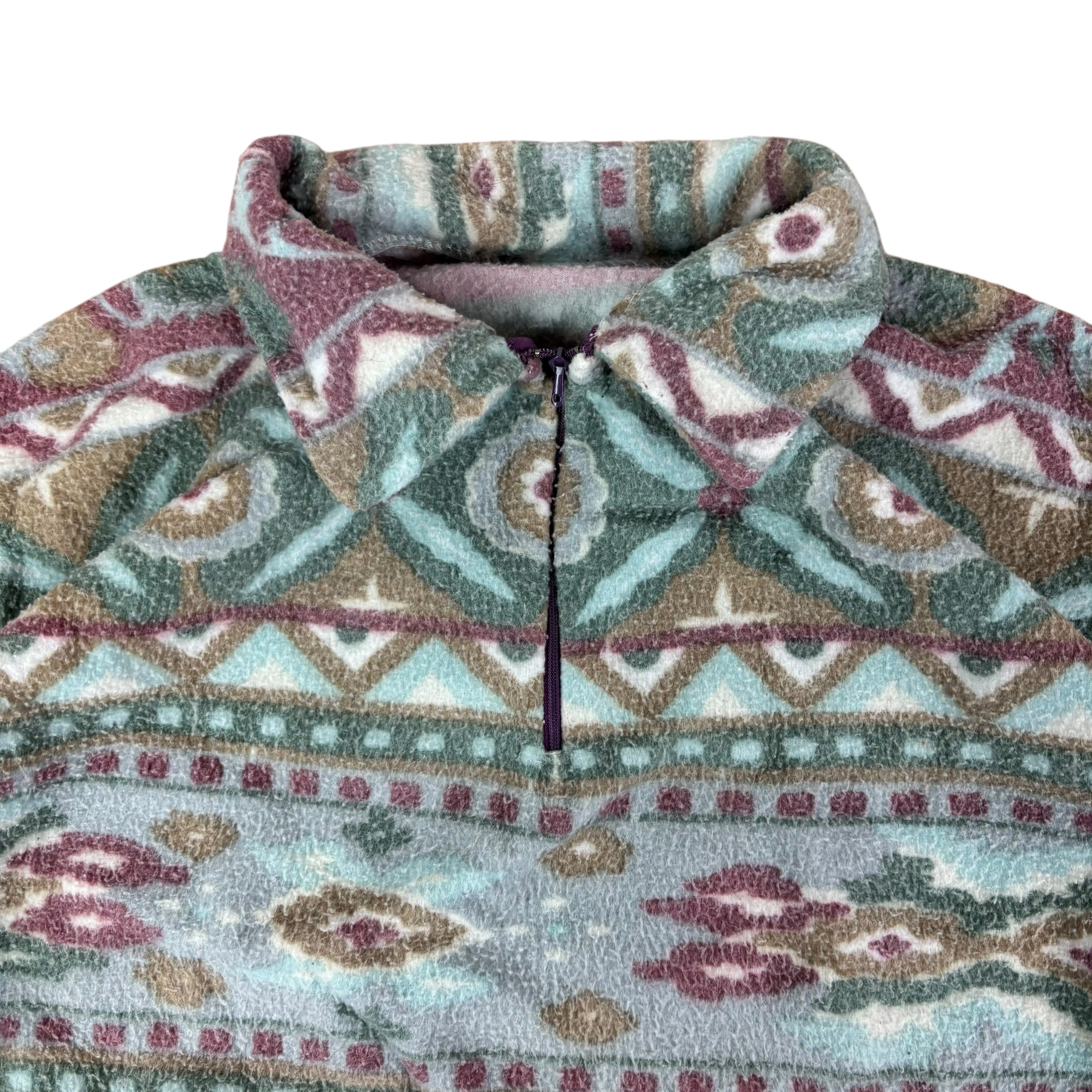 Vintage Q-Zip Pattern Fleece (Women’s L)