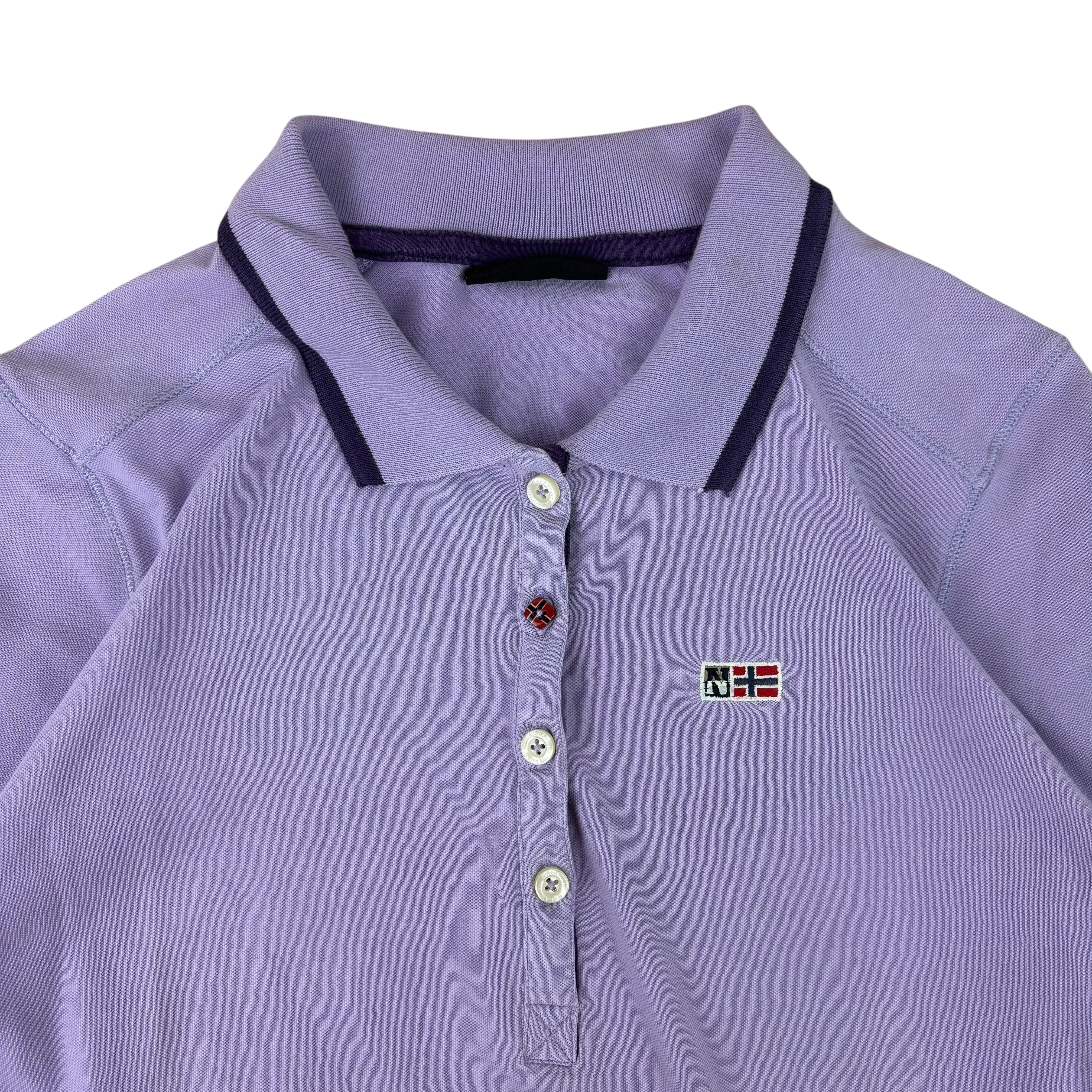 Napapijri Purple LS Polo Shirt (Women’s M)
