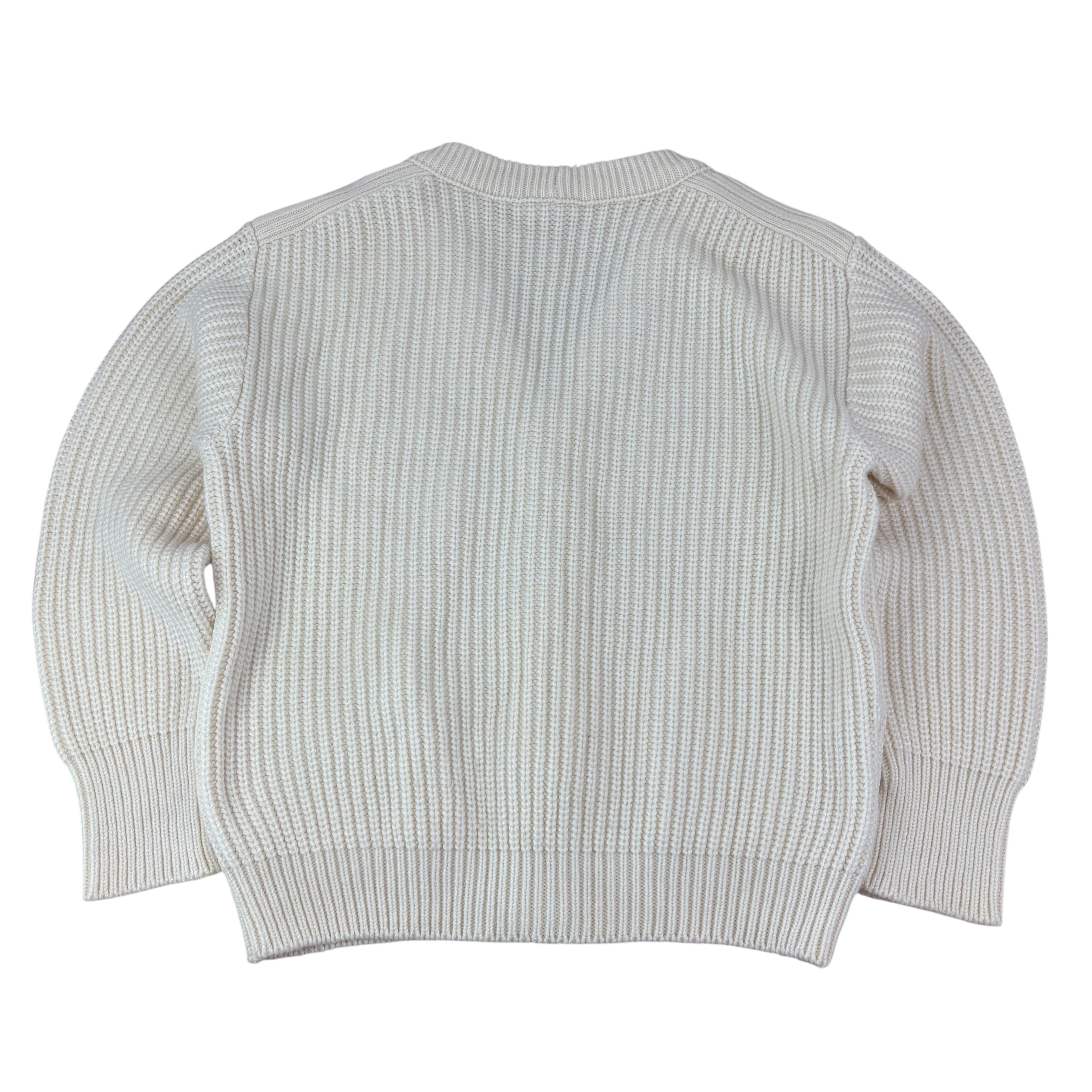 Lacoste Club Chemise Vintage Cream Knitted Tennis Cardigan (XL)