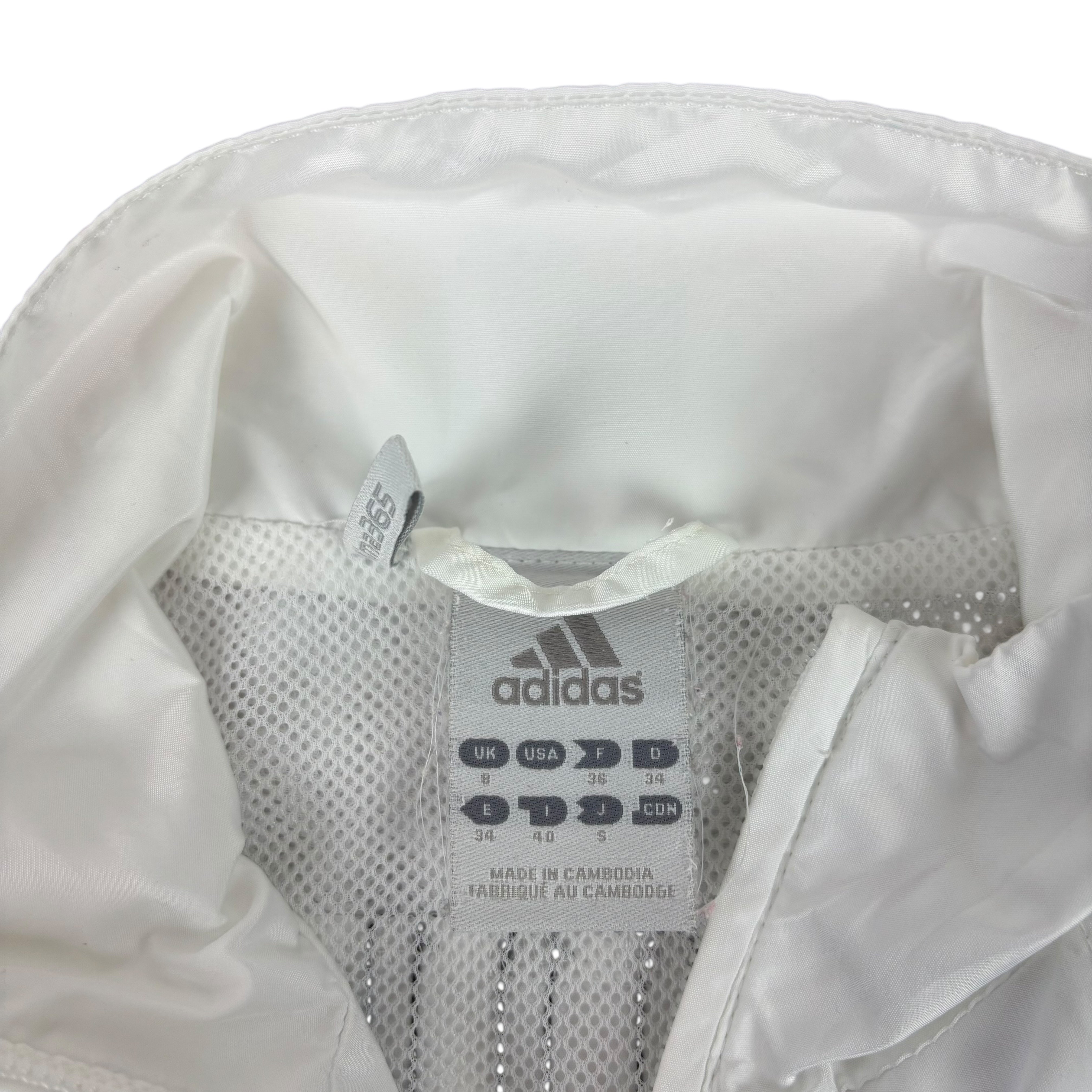 Adidas White Y2K Windbreaker (Women’s S)