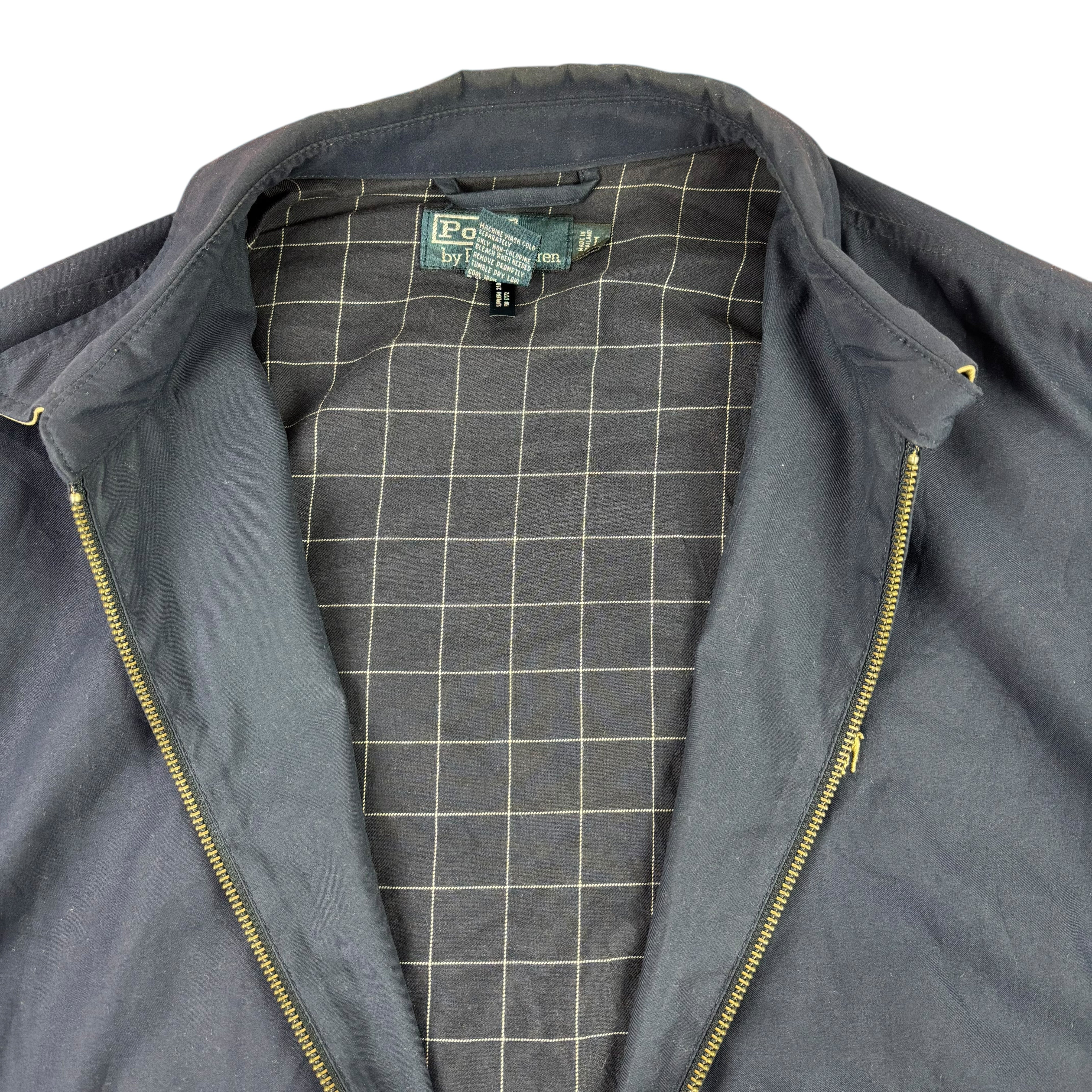 Polo Ralph Lauren Navy Bi-Swing Harrington Windbreaker (L)