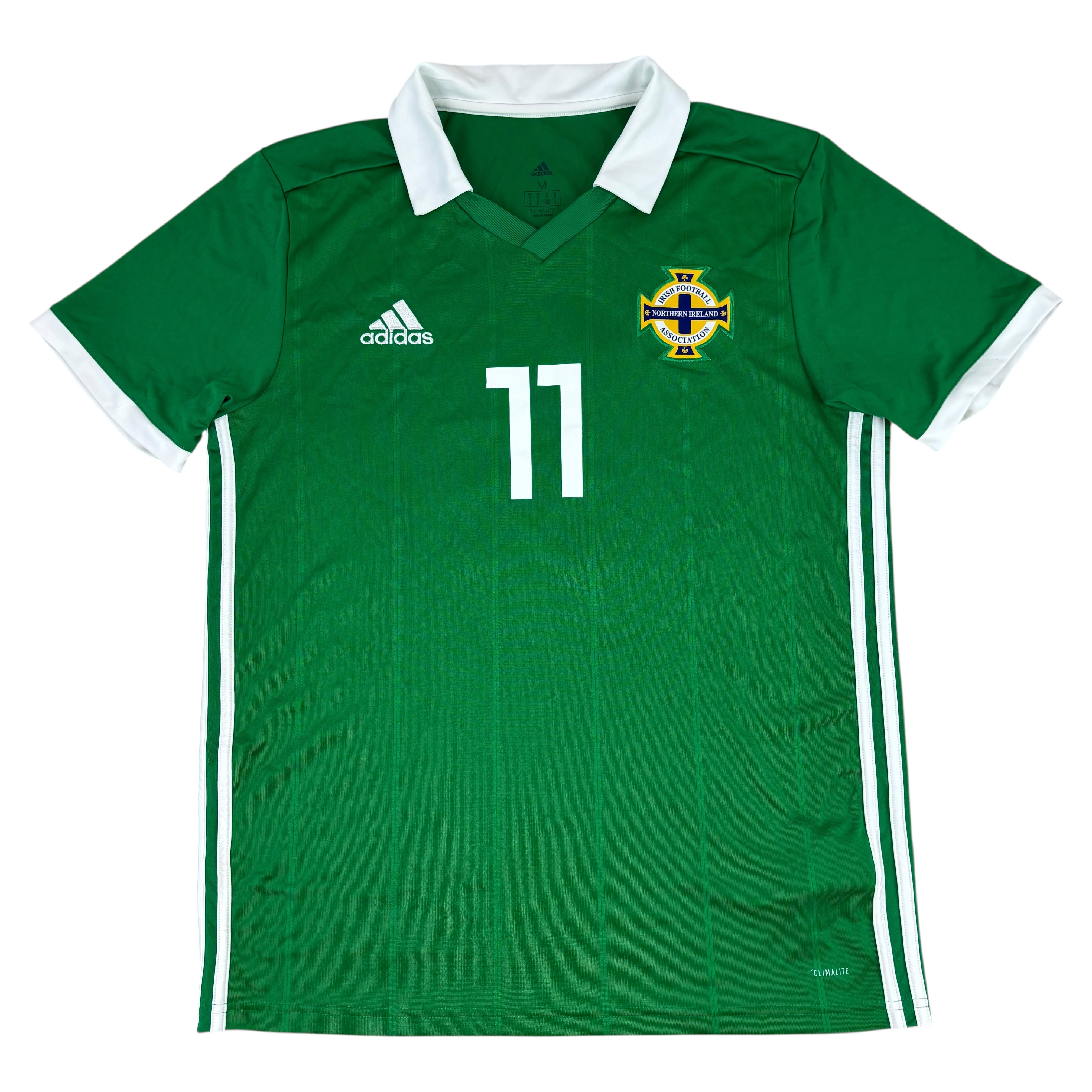 Adidas Northern Ireland Football Association 2018/19 No.11 Home Jersey (M)