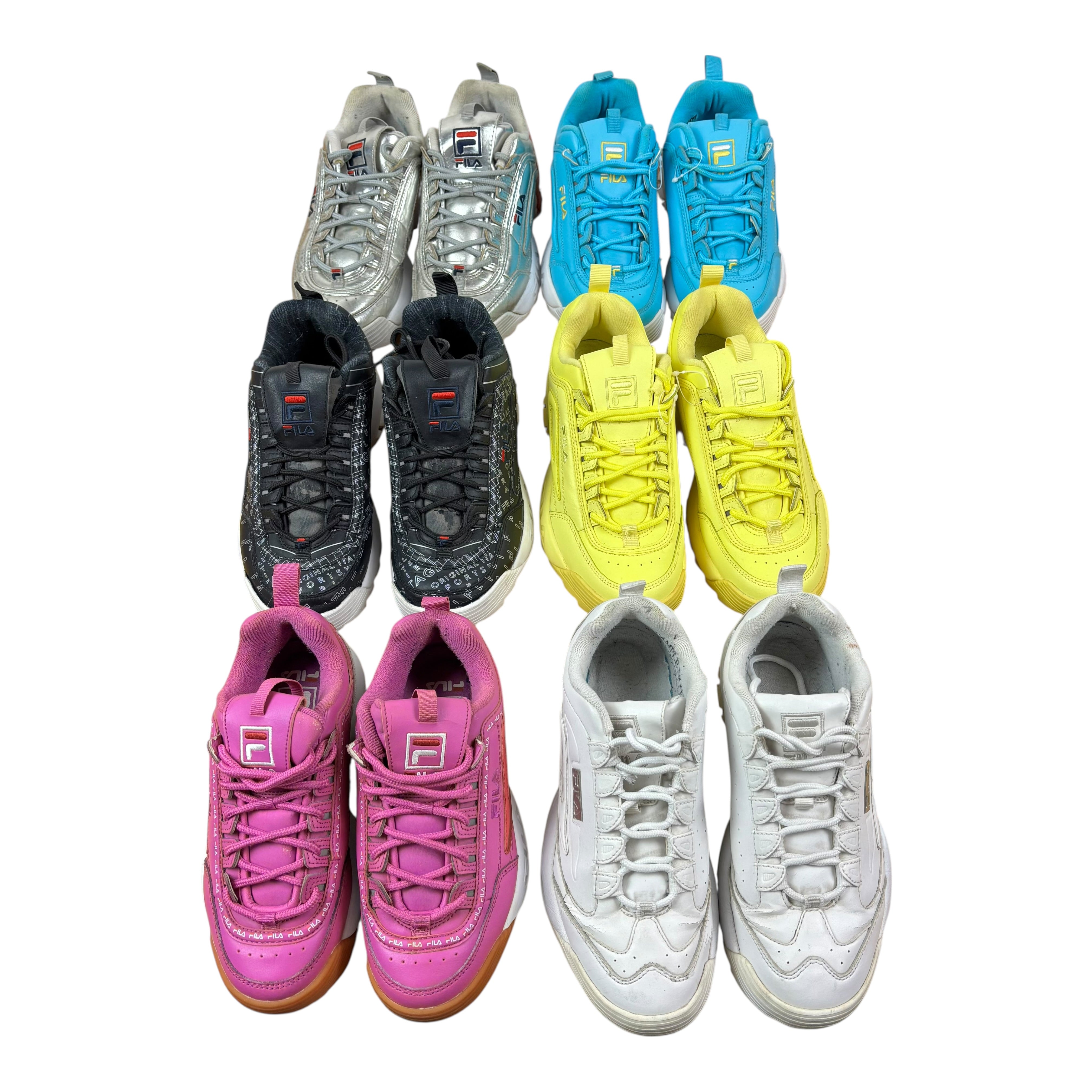 FILA Disruptor Sample Pair Lot of 6 (UK3.5-5)