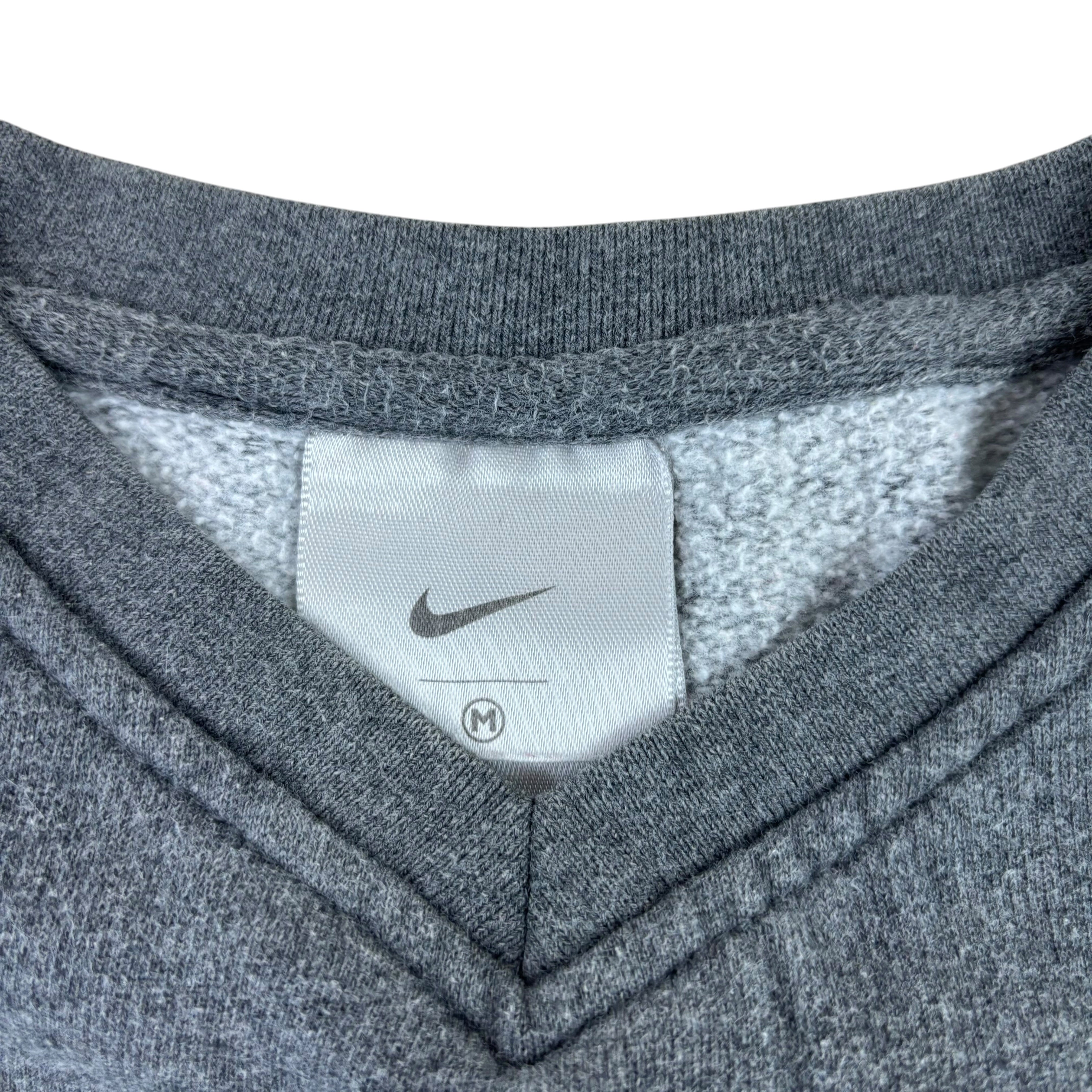 Nike Y2K Grey Script Sweater (Women’s M)