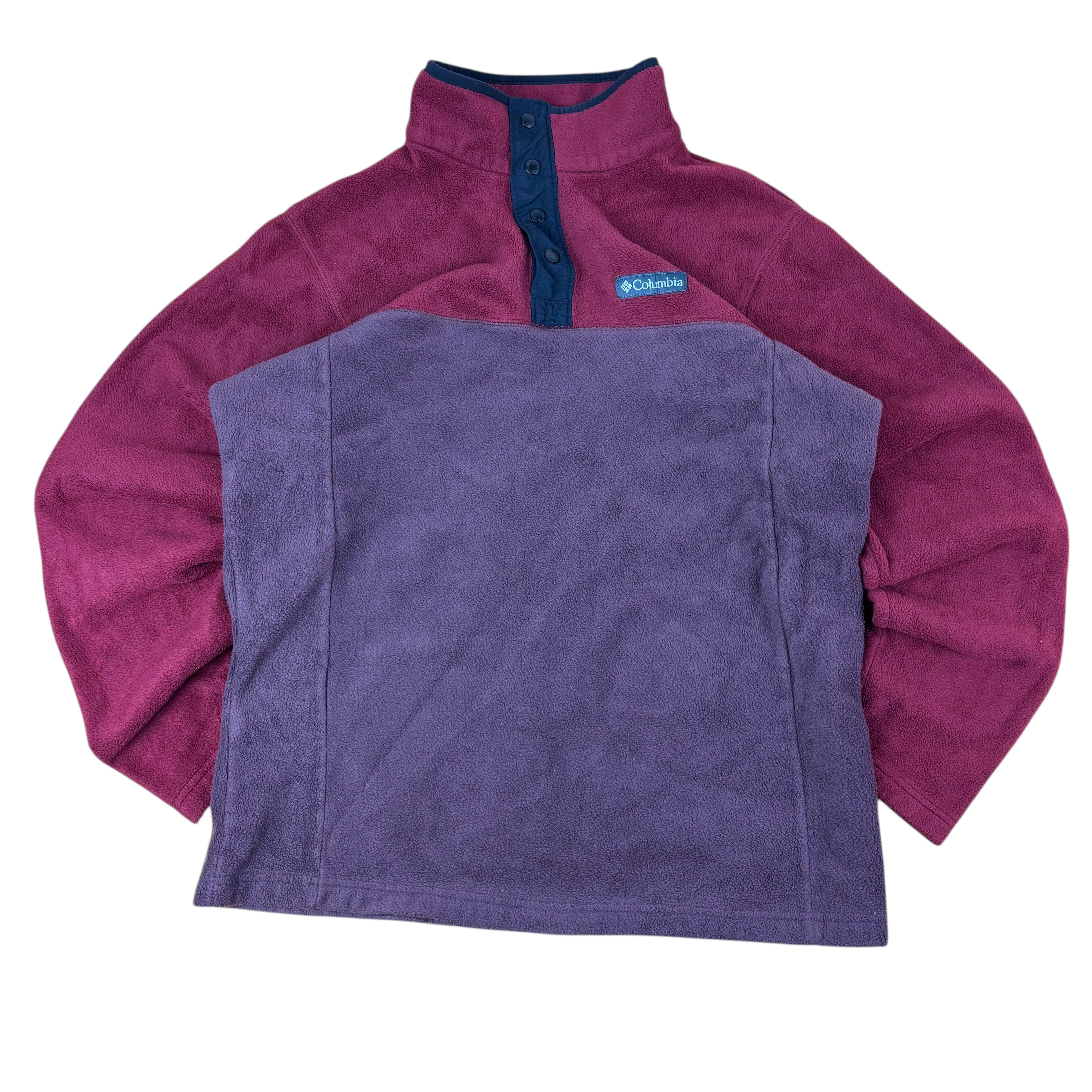 Columbia Red T-Snap Fleece (Women’s L)