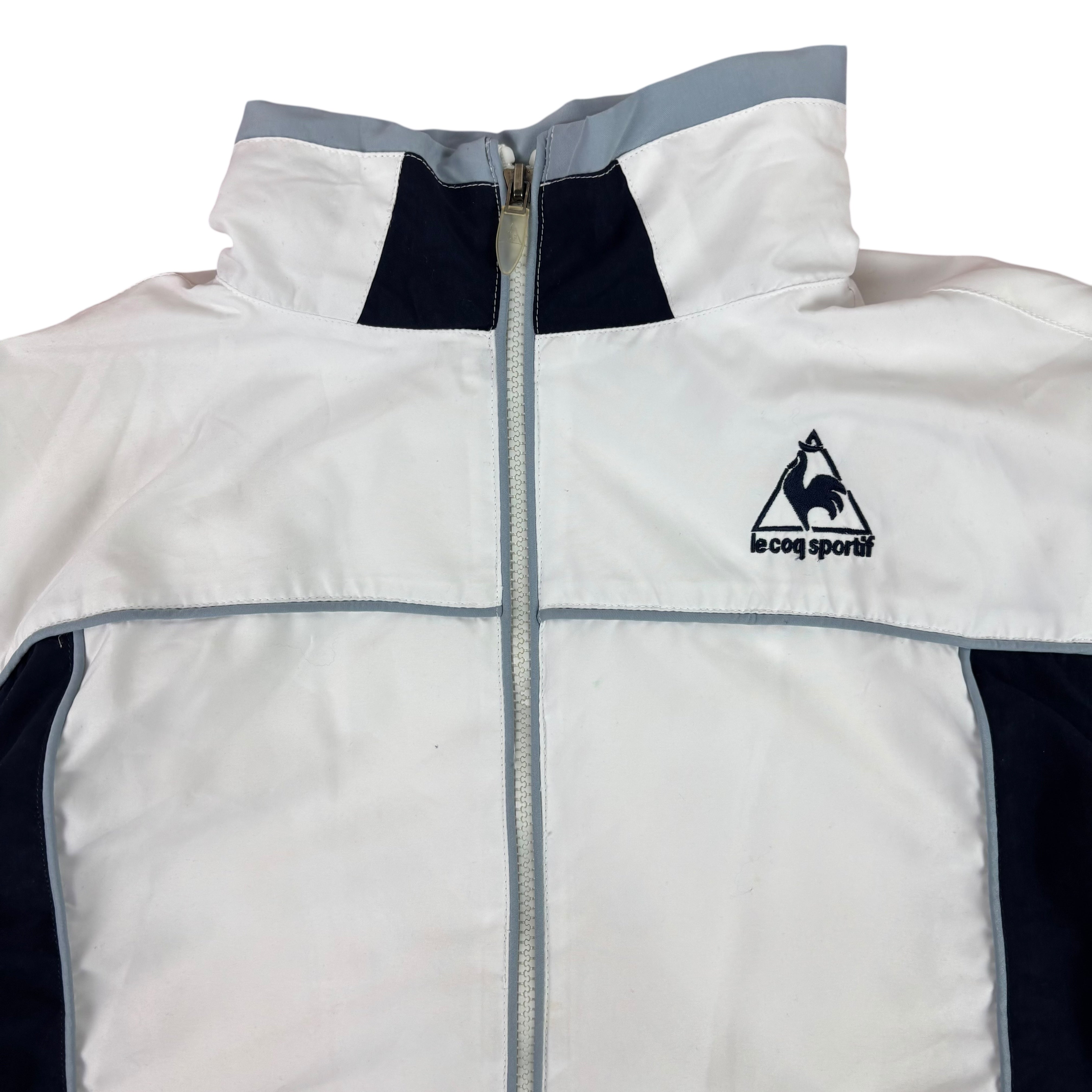 Le Coq Sportif White Logo Windbreaker (Women’s L)