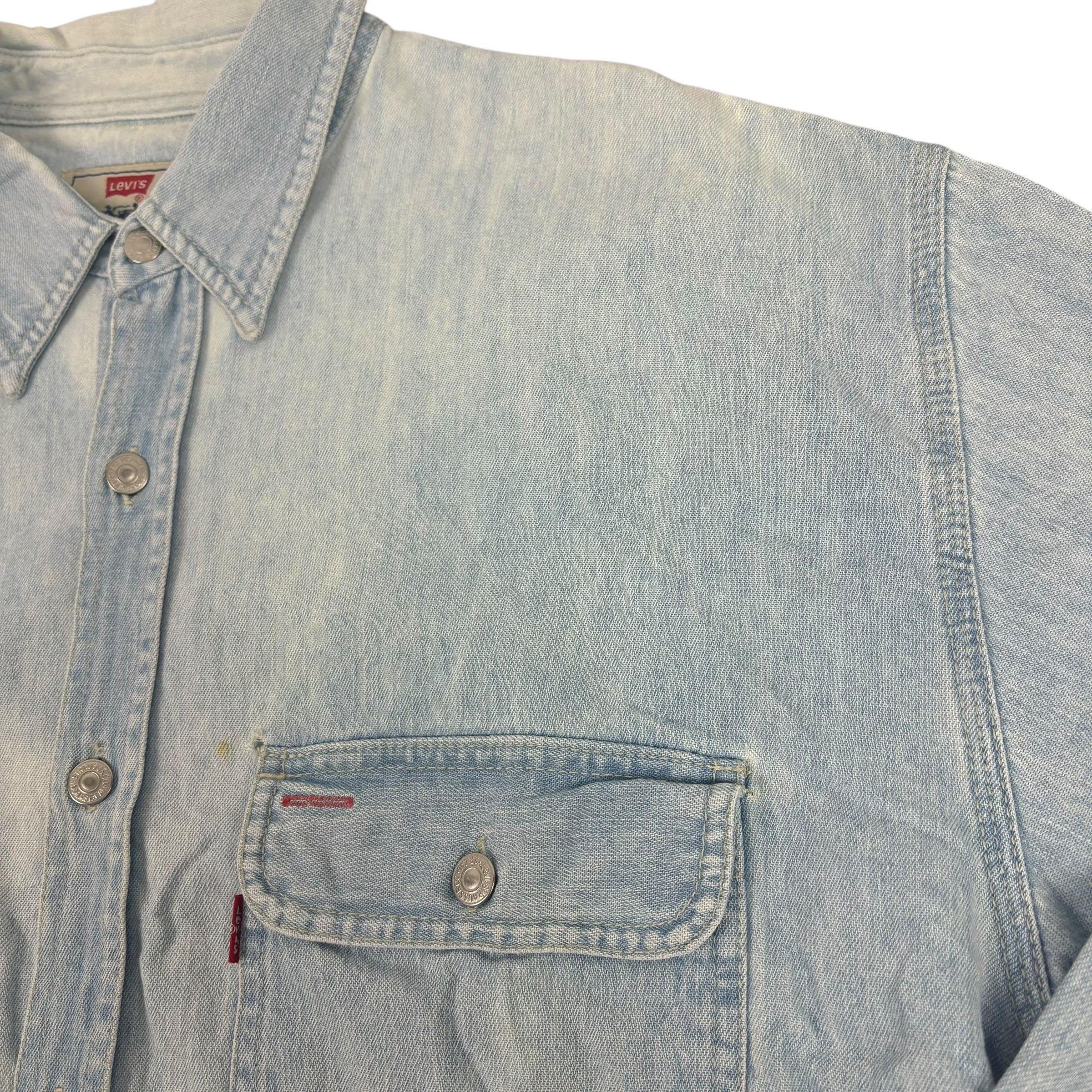 Levi’s Red-Tab Vintage Distressed Denim Shirt (L)