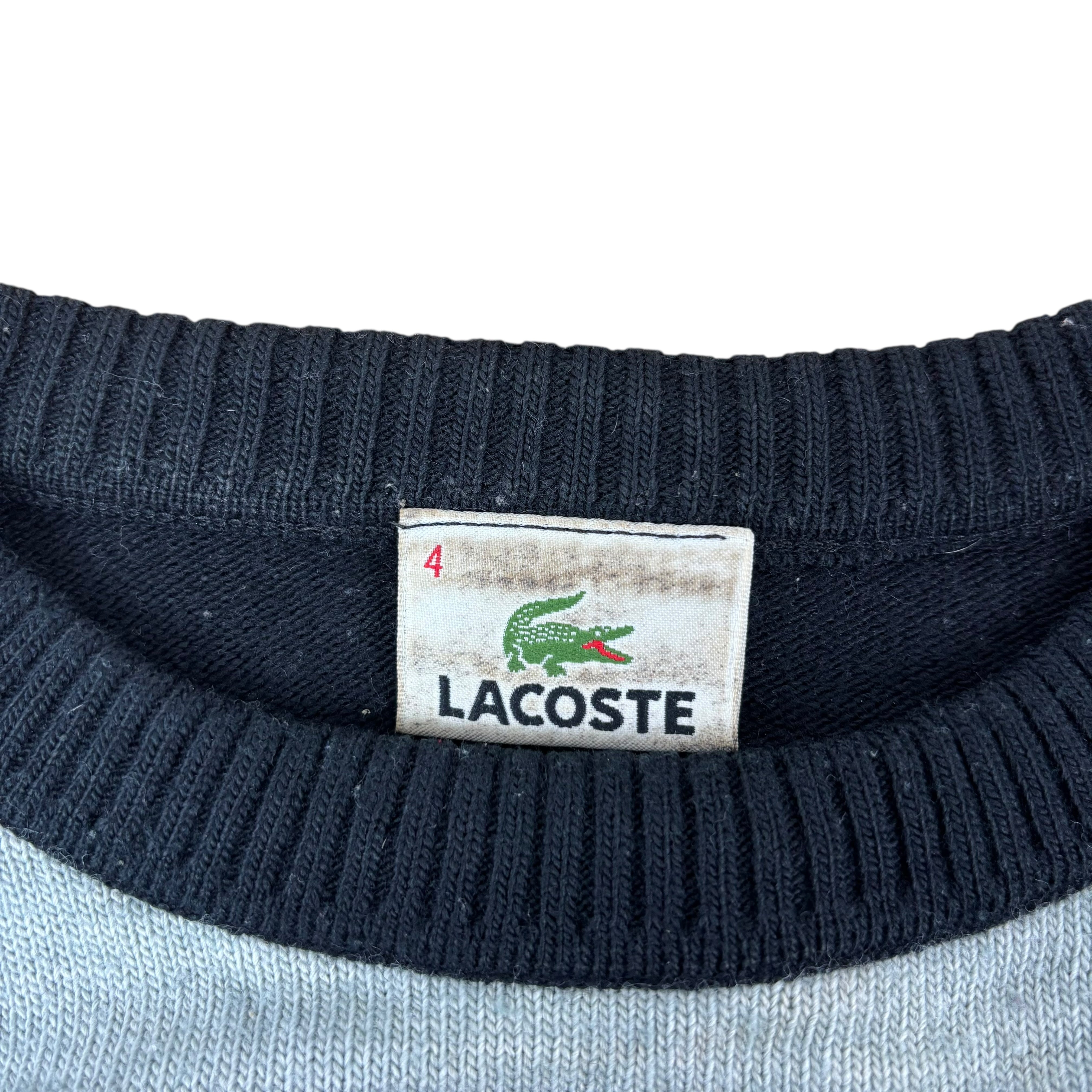 Lacoste Vintage Striped Knitted Sweater (S)