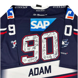 Owayo Adler Mannheim German Ice Hockey 2018/19 No.90 Adam Alternate Charity Jersey (XL)