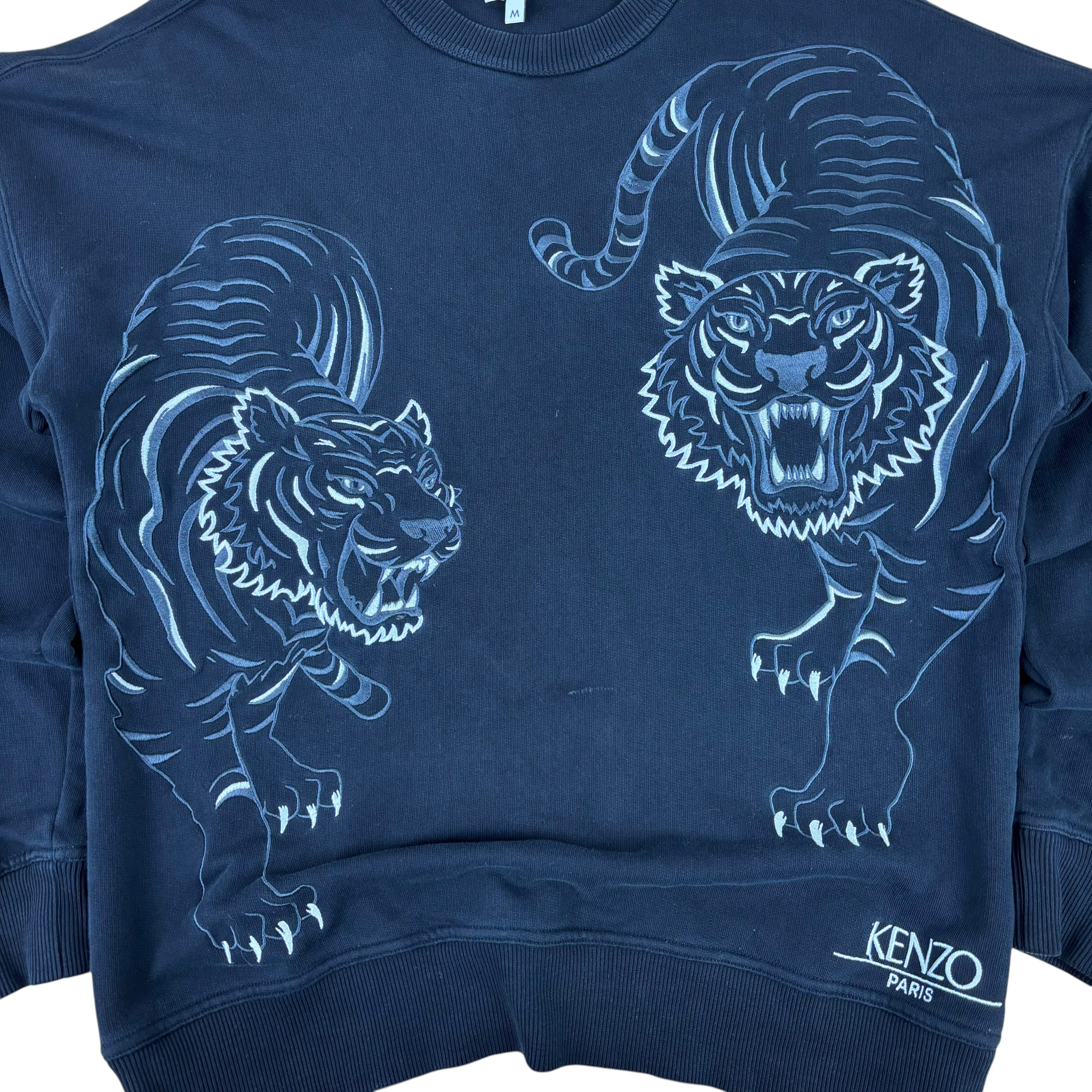 Kenzo Black Y2K Tiger Sweater (M)