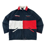 Tommy Hilfiger Sailing Gear 90s Denim Flag Quilted Jacket (XL)