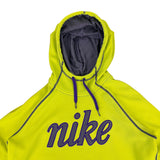 Nike Neon Yellow Spell-Out Hoodie (Women’s M)