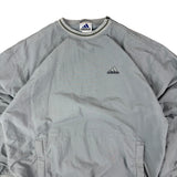 Adidas Y2K Grey Pull-Over Windbreaker (L)