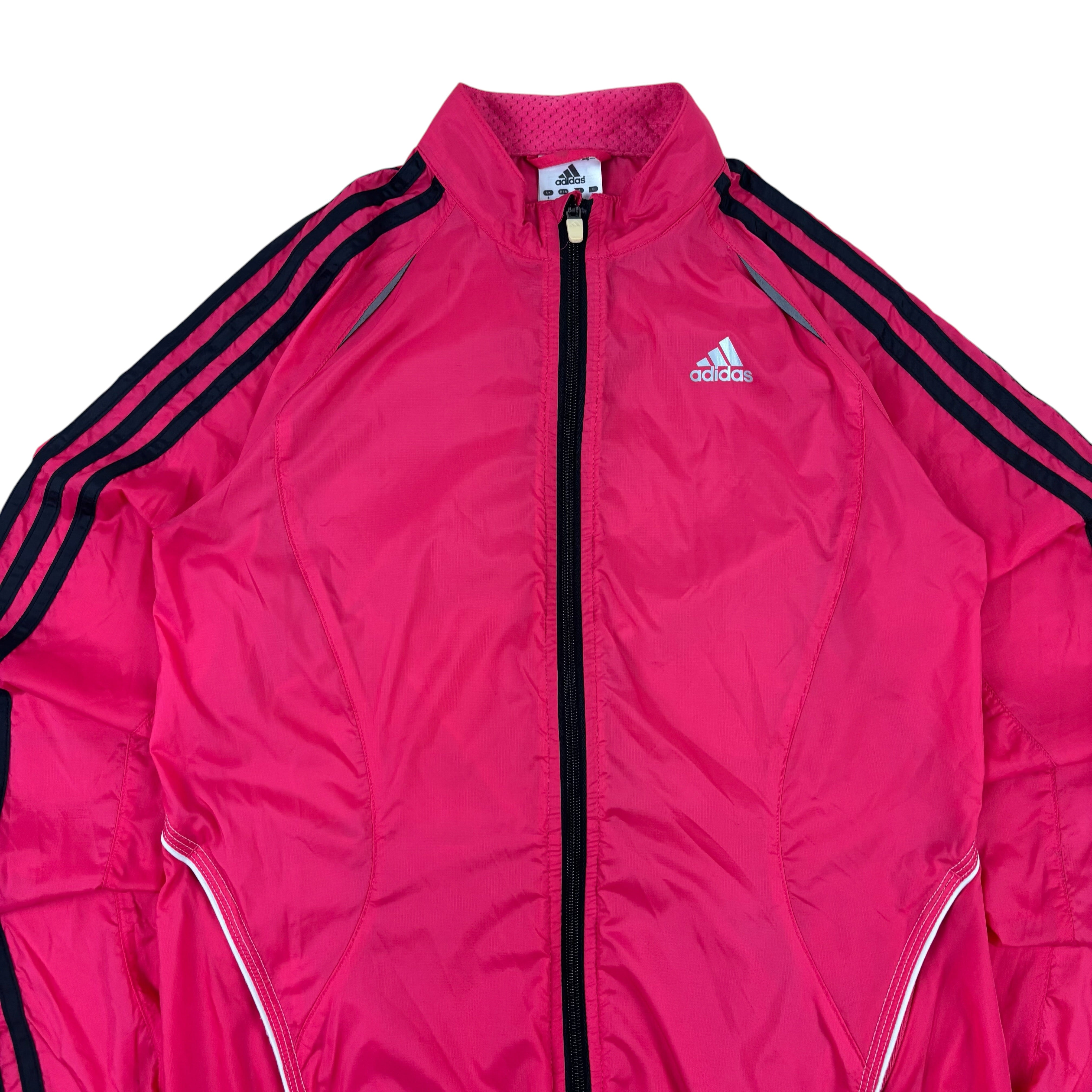 Adidas Y2K Pink Logo Windbreaker (Women’s S)