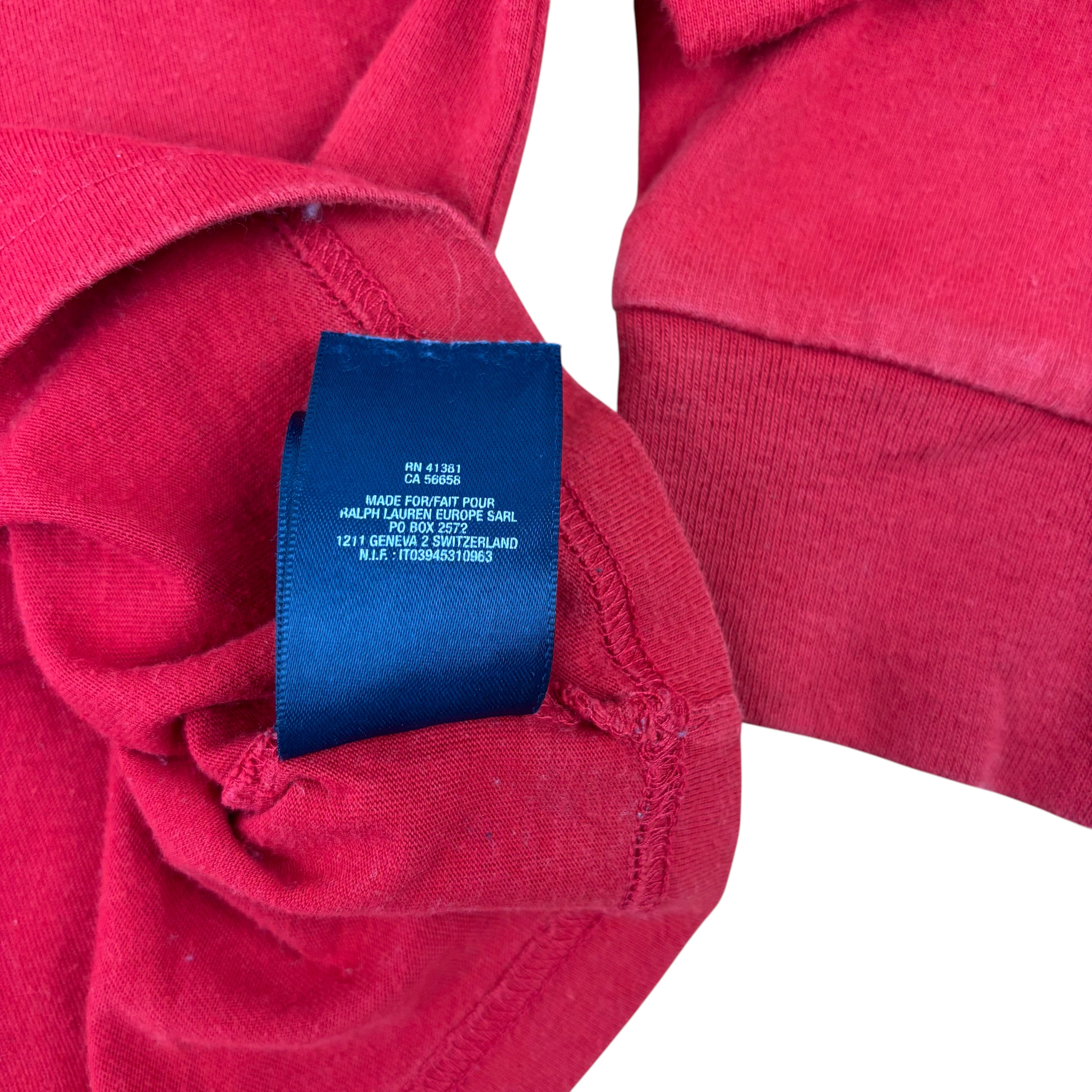 Polo Ralph Lauren Red Spell-Out LS Tee (Women’s M)