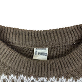 Malharia Vintage Brown Knitted Sweater (L)