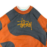 Stüssy Orange Grey Reworked Sweater (Women’s L)