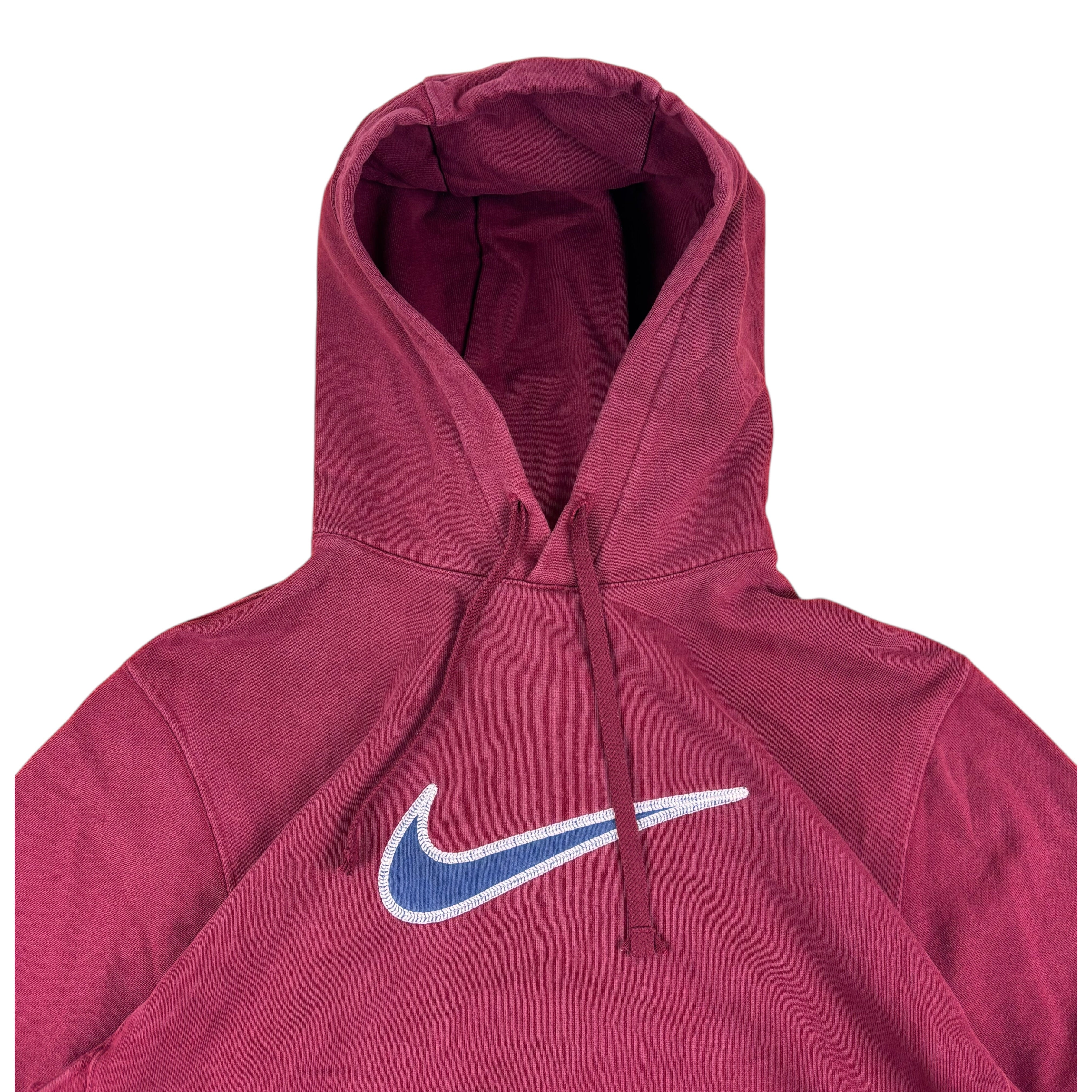 Nike Burgundy Swoosh Hoodie (S)