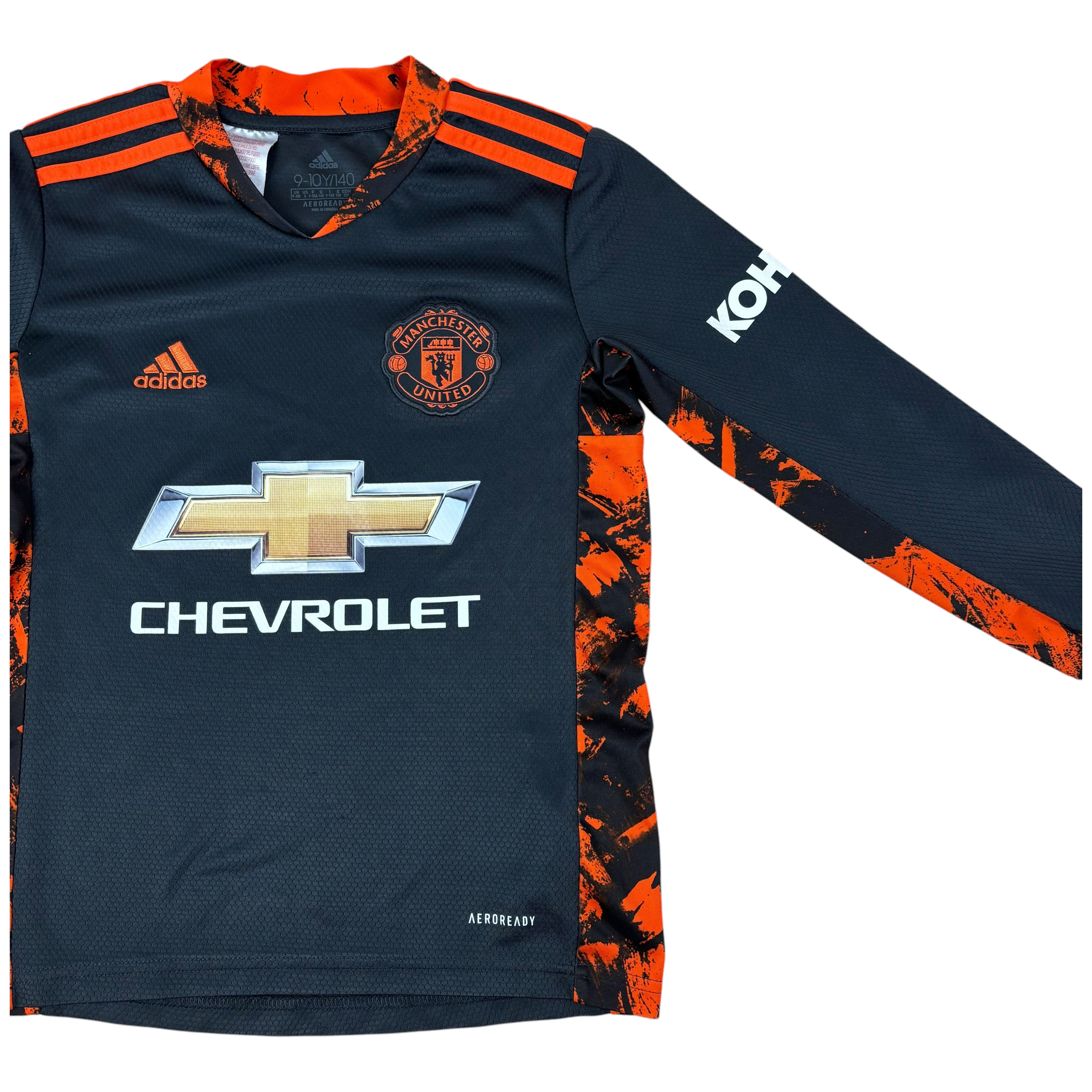 Adidas Manchester United FC 2020/21 Goalkeeper Jersey (9-10yrs)