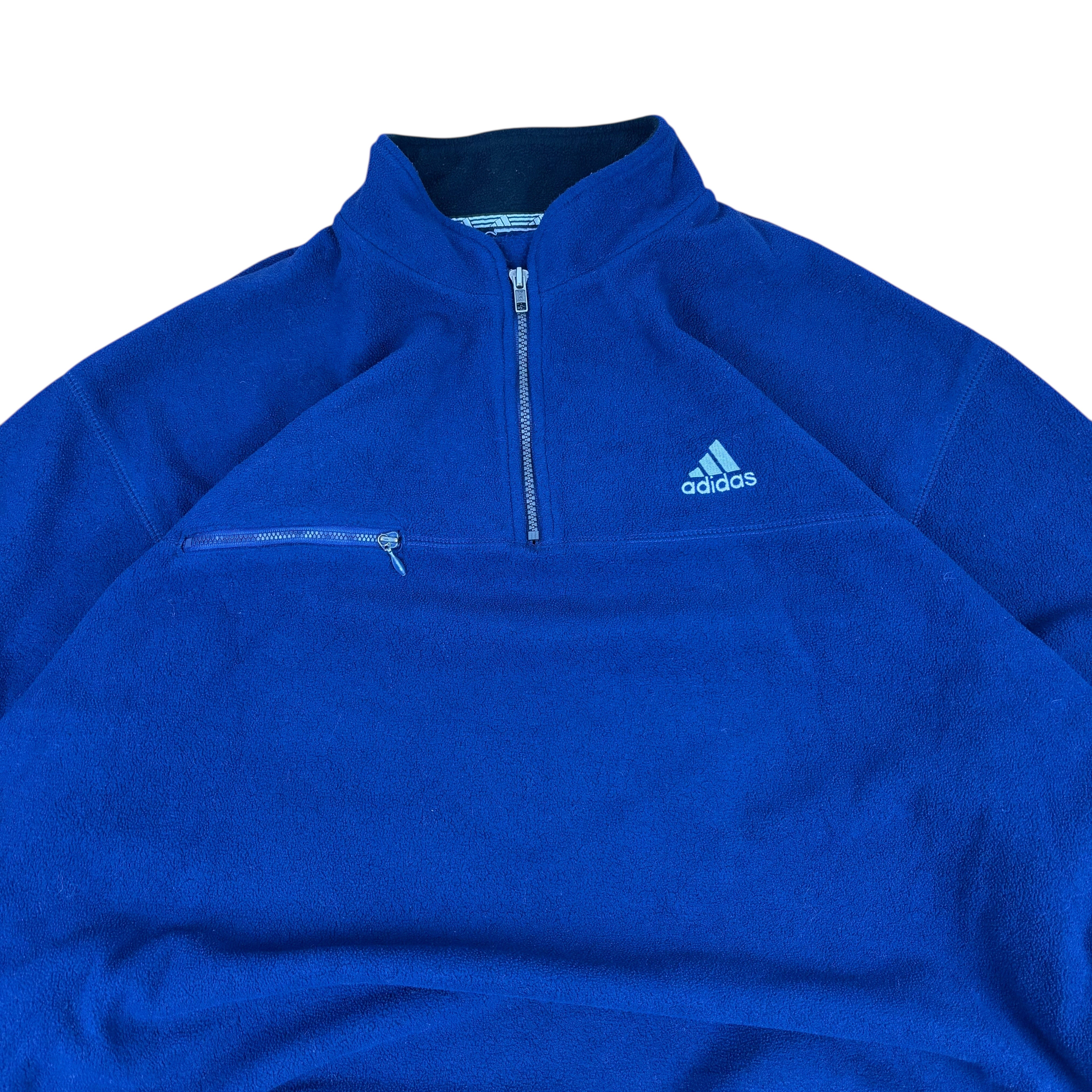 Adidas 80s Navy Q-Zip Fleece (XL)