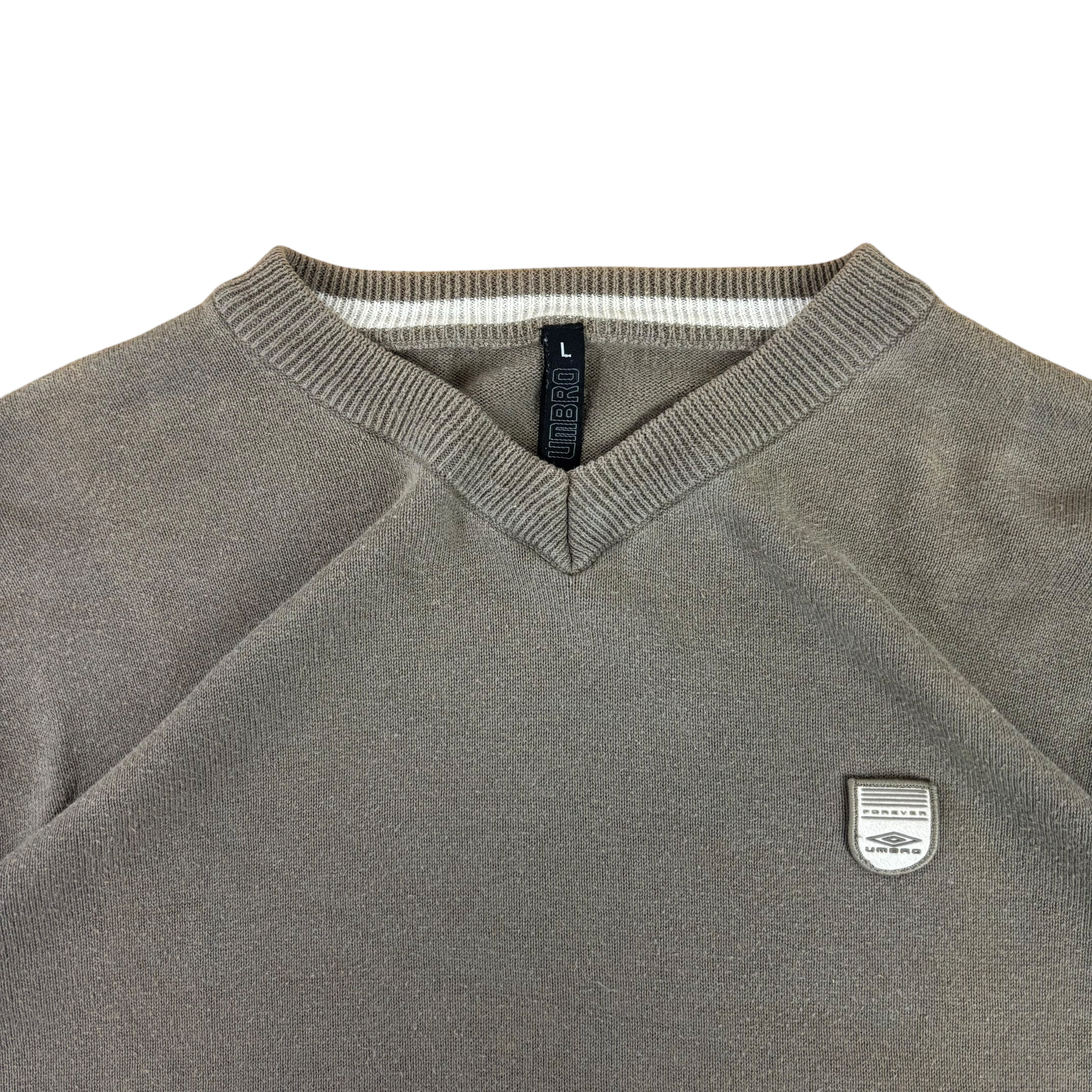 Umbro 90s Brown Knitted Sweater (L)