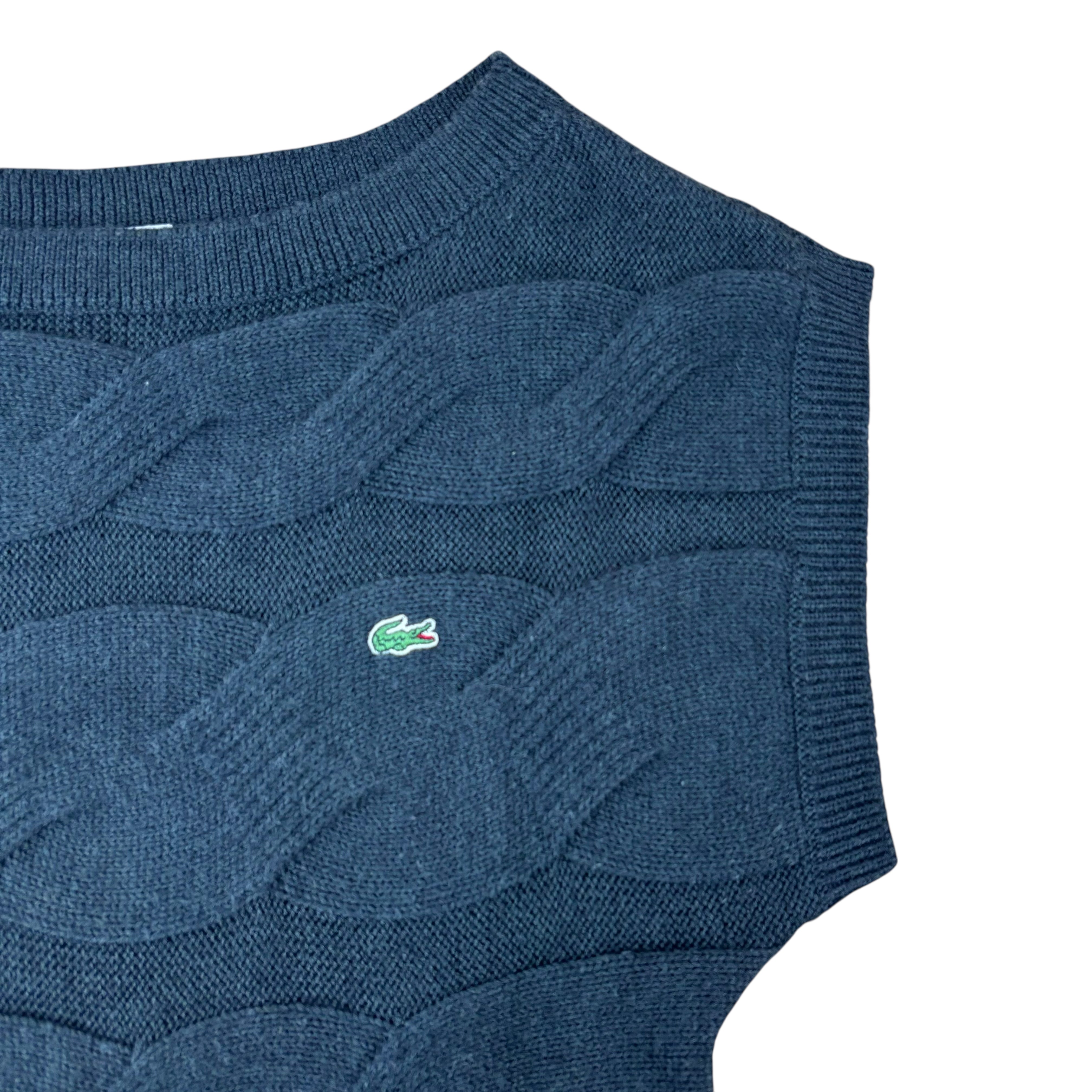 Lacoste Vintage Grey Knitted Sweater Vest (Women’s S)