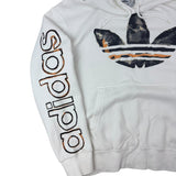 Adidas White Logo Graphic Hoodie (M)