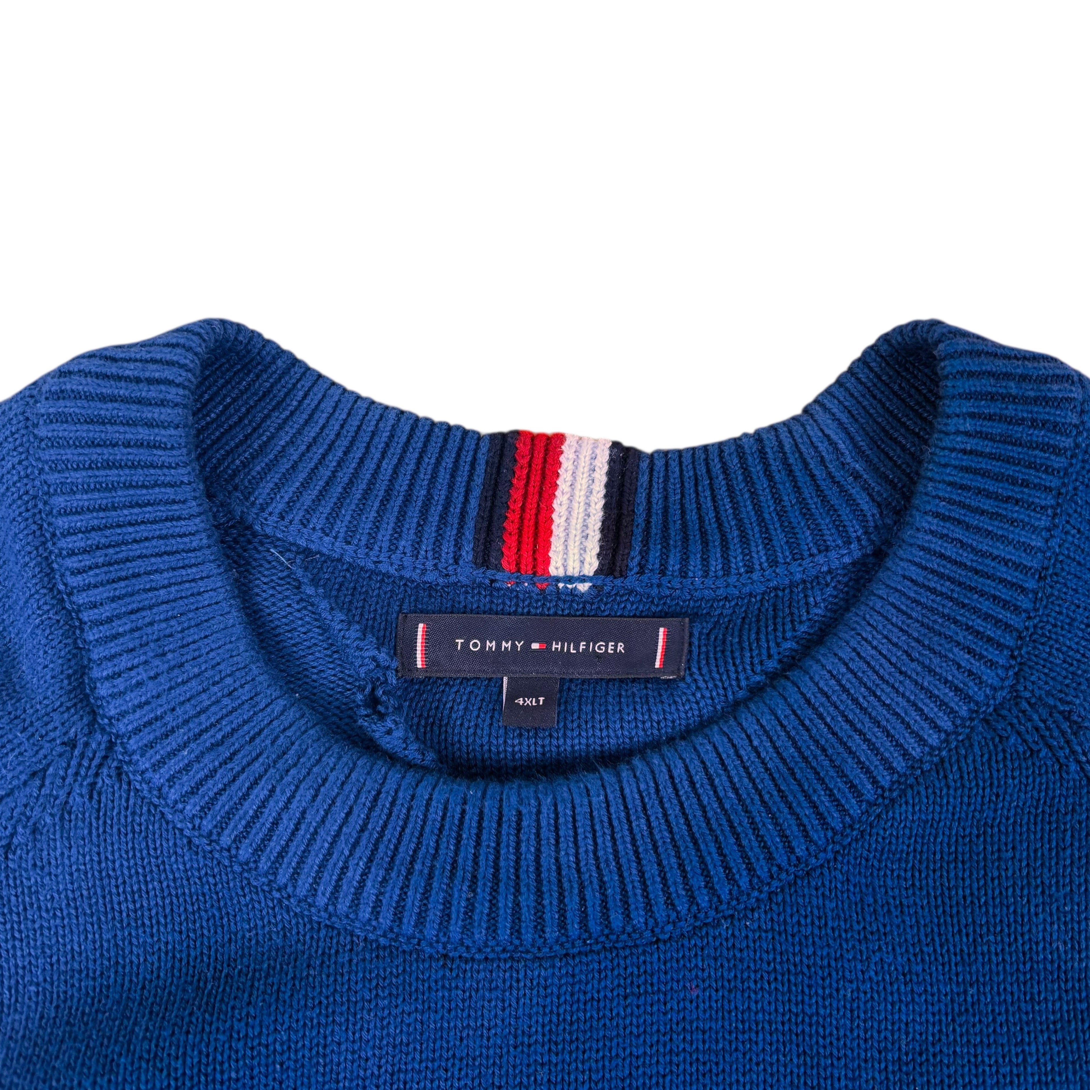 Tommy Hilfiger Navy Knitted Sweater (4XL)