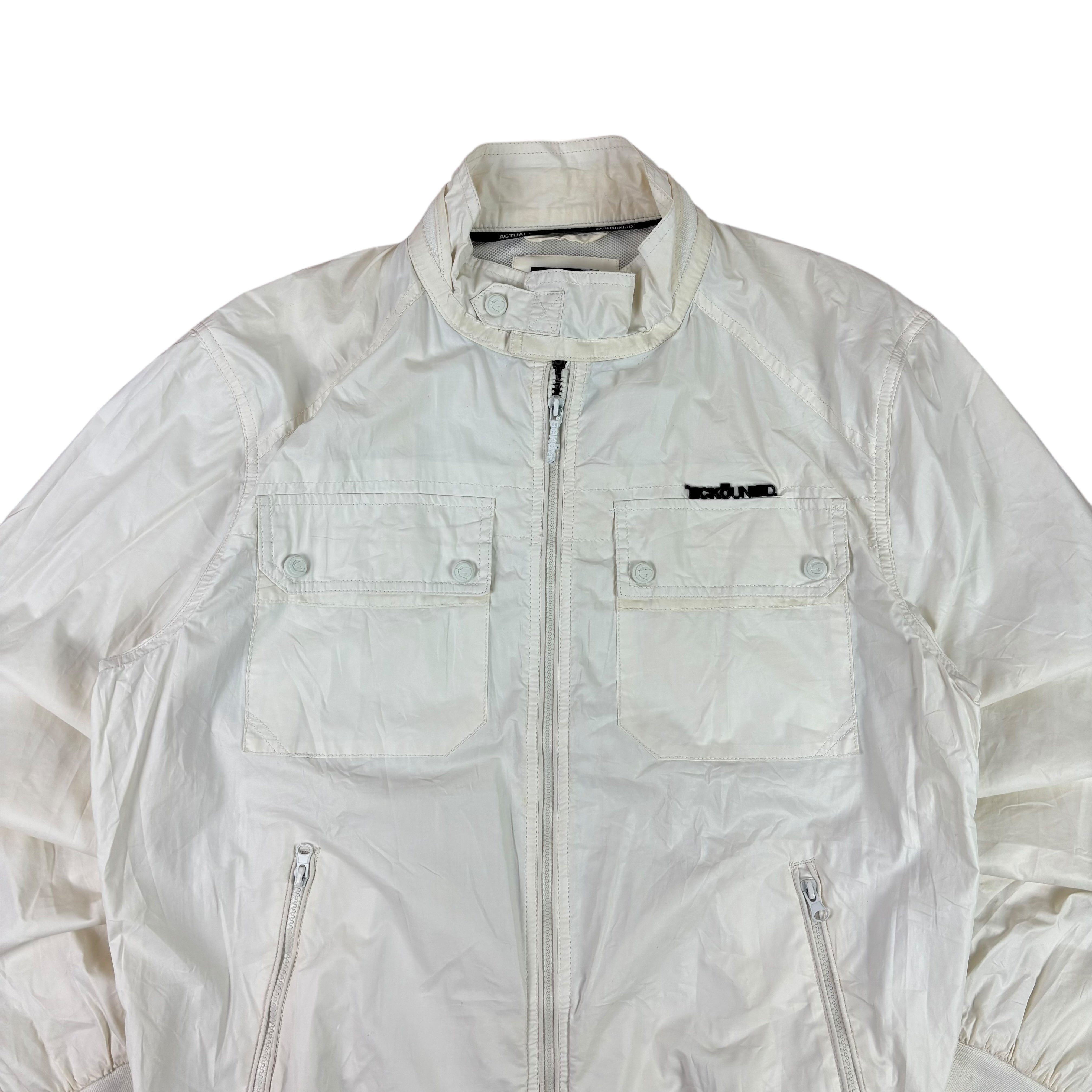 Ecko Unltd White Y2K Windbreaker (L)