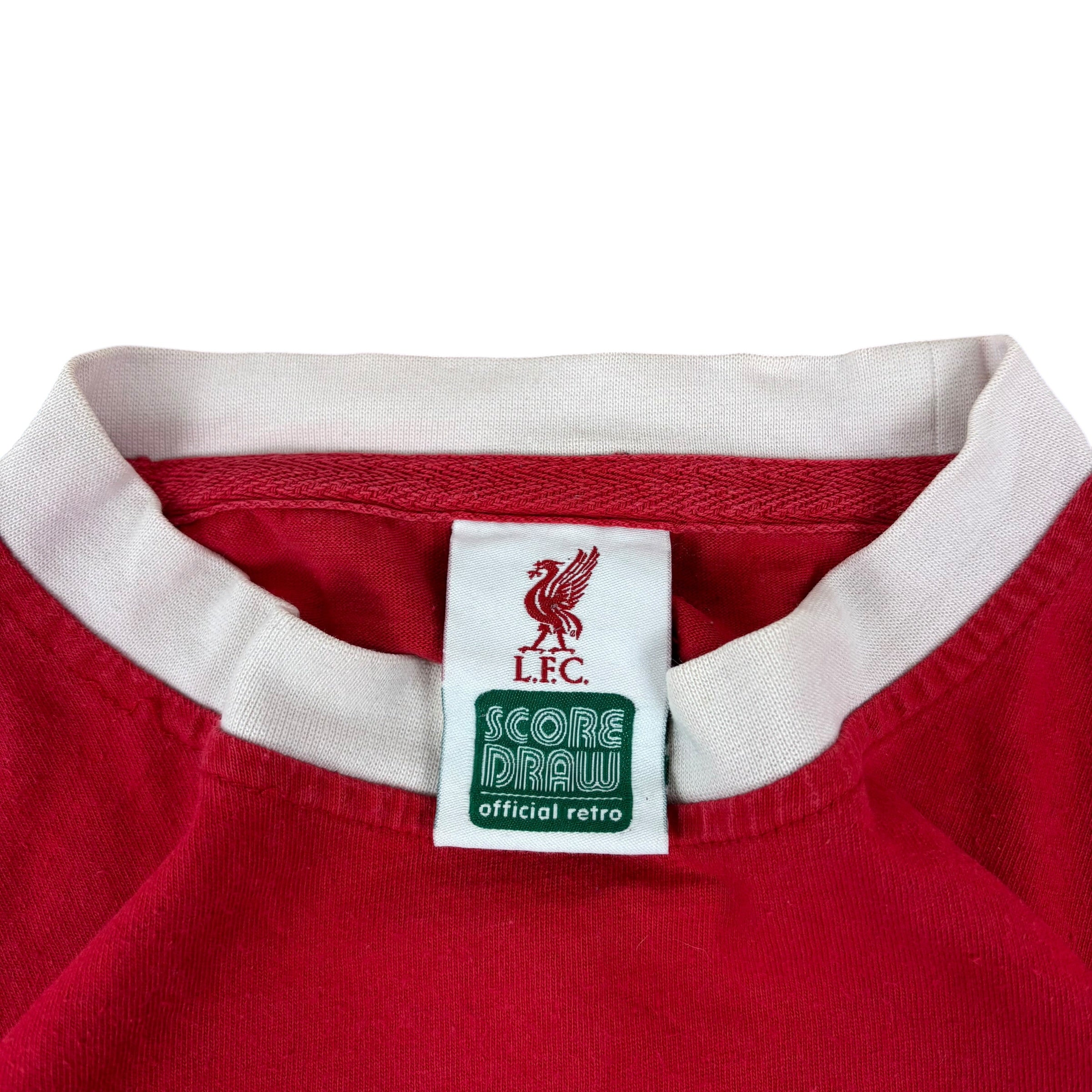Score Draw Liverpool FC 1973 Official Retro Home Jersey (L)