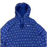 Nike Blue All Over Print Hoodie (M)