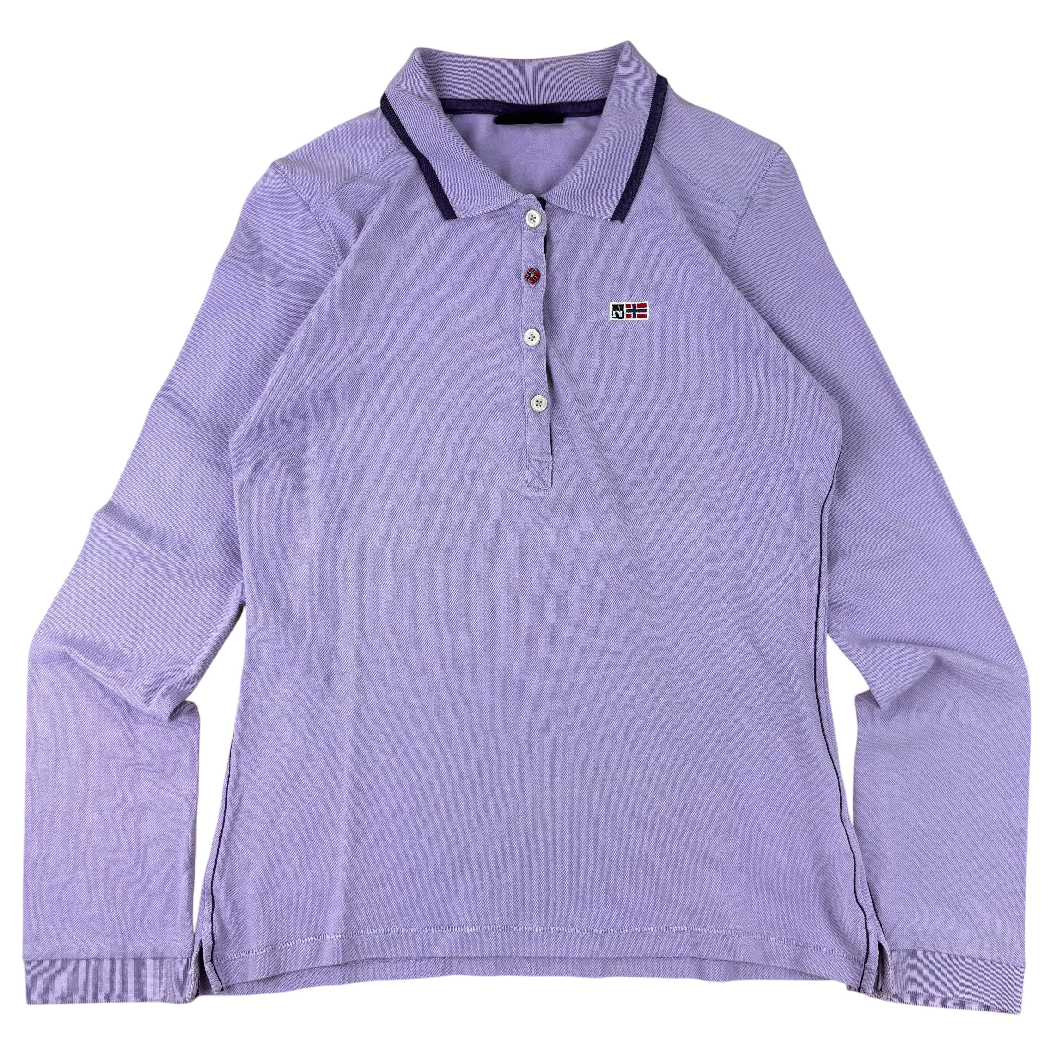 Napapijri Purple LS Polo Shirt (Women’s M)
