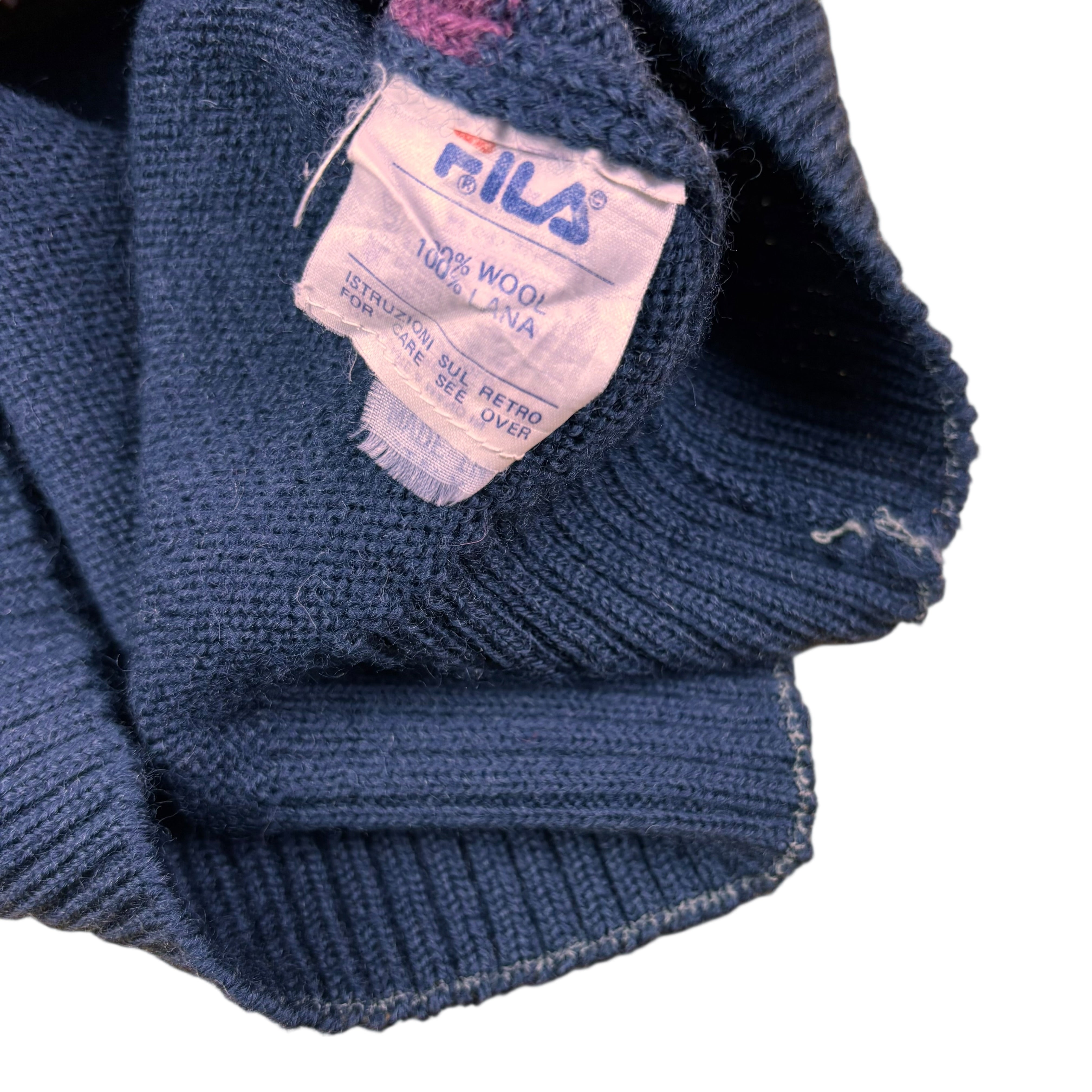 FILA 80s Golf Scene Knitted Sweater (M)