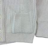 Lacoste Club Chemise Vintage Cream Knitted Tennis Cardigan (XL)