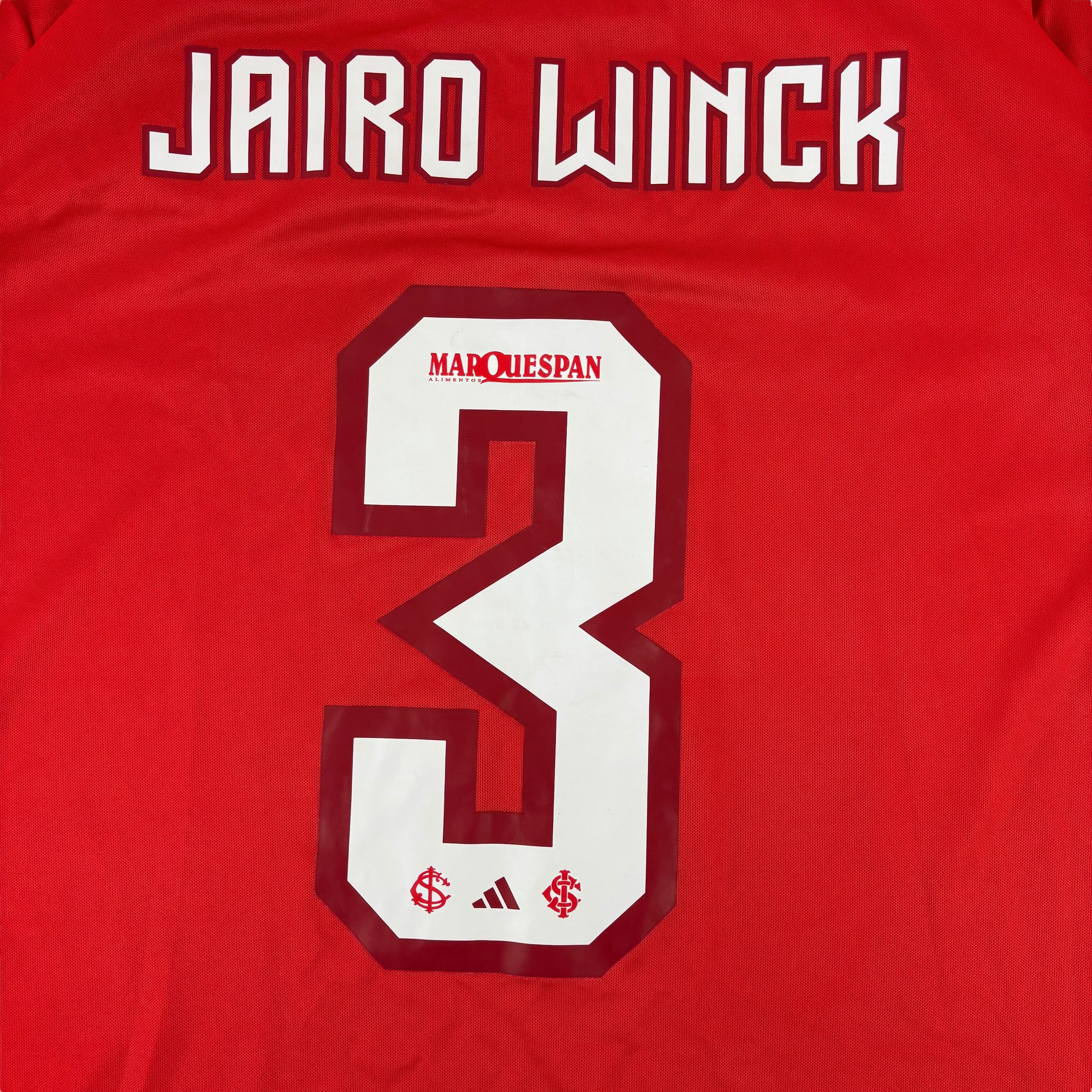 Adidas SC Internacional 2022/23 Jairo Winck No.3 Home Jersey (2XL)