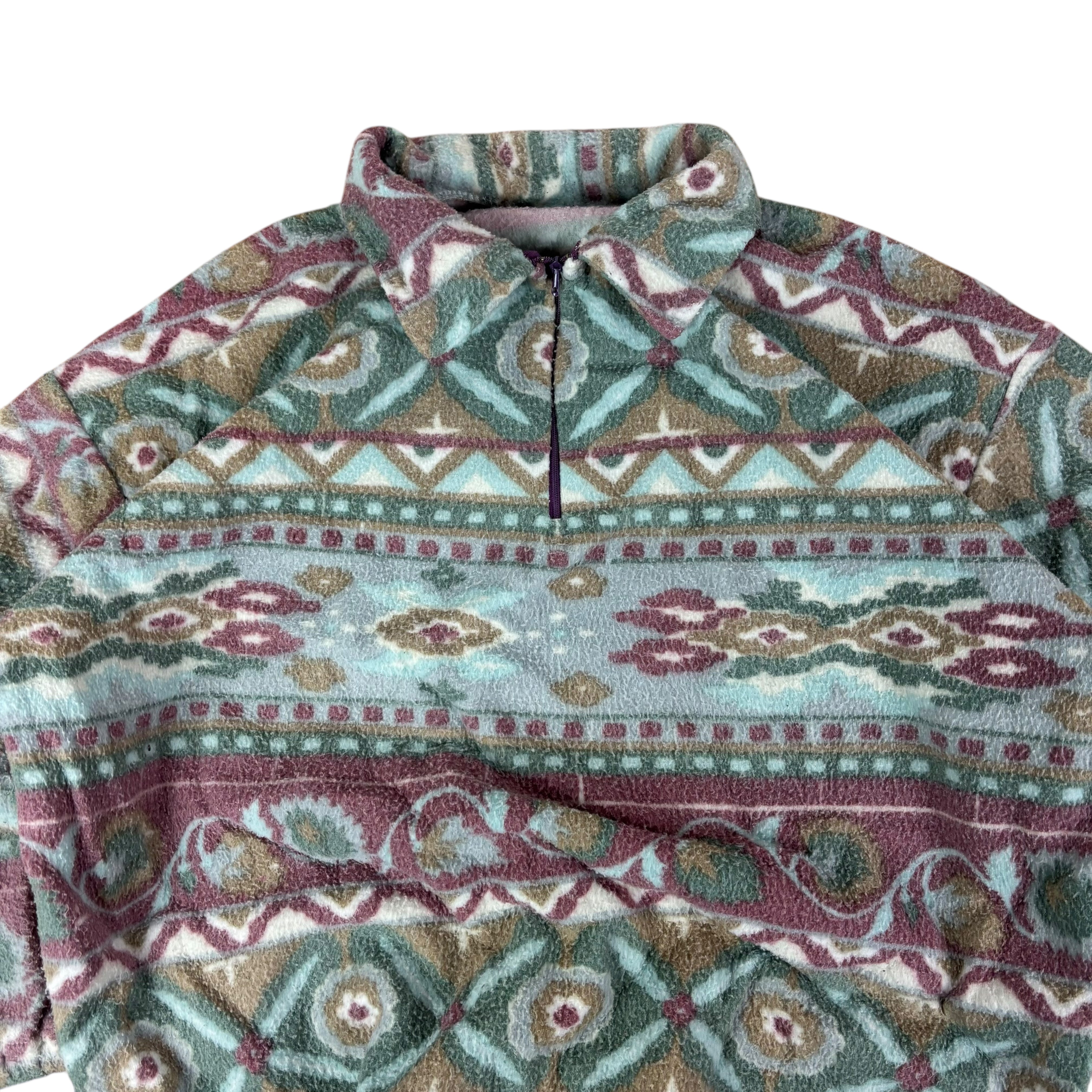 Vintage Q-Zip Pattern Fleece (Women’s L)