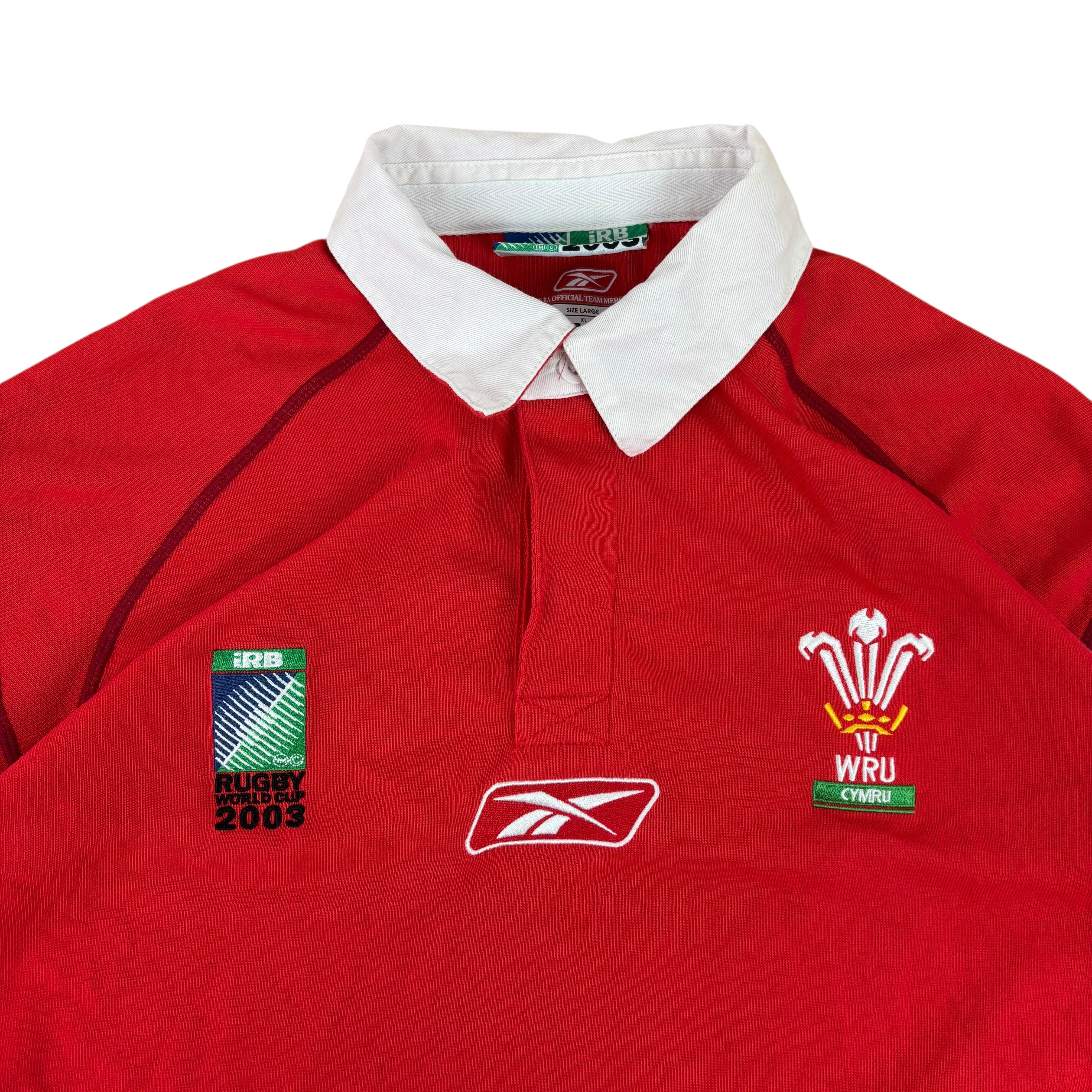 Reebok Wales Rugby 2003 Rugby World Cup Jersey (L)