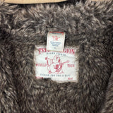 True Religion Y2K Contrast Stitch Faux-Fur Lined Hoodie (XL)