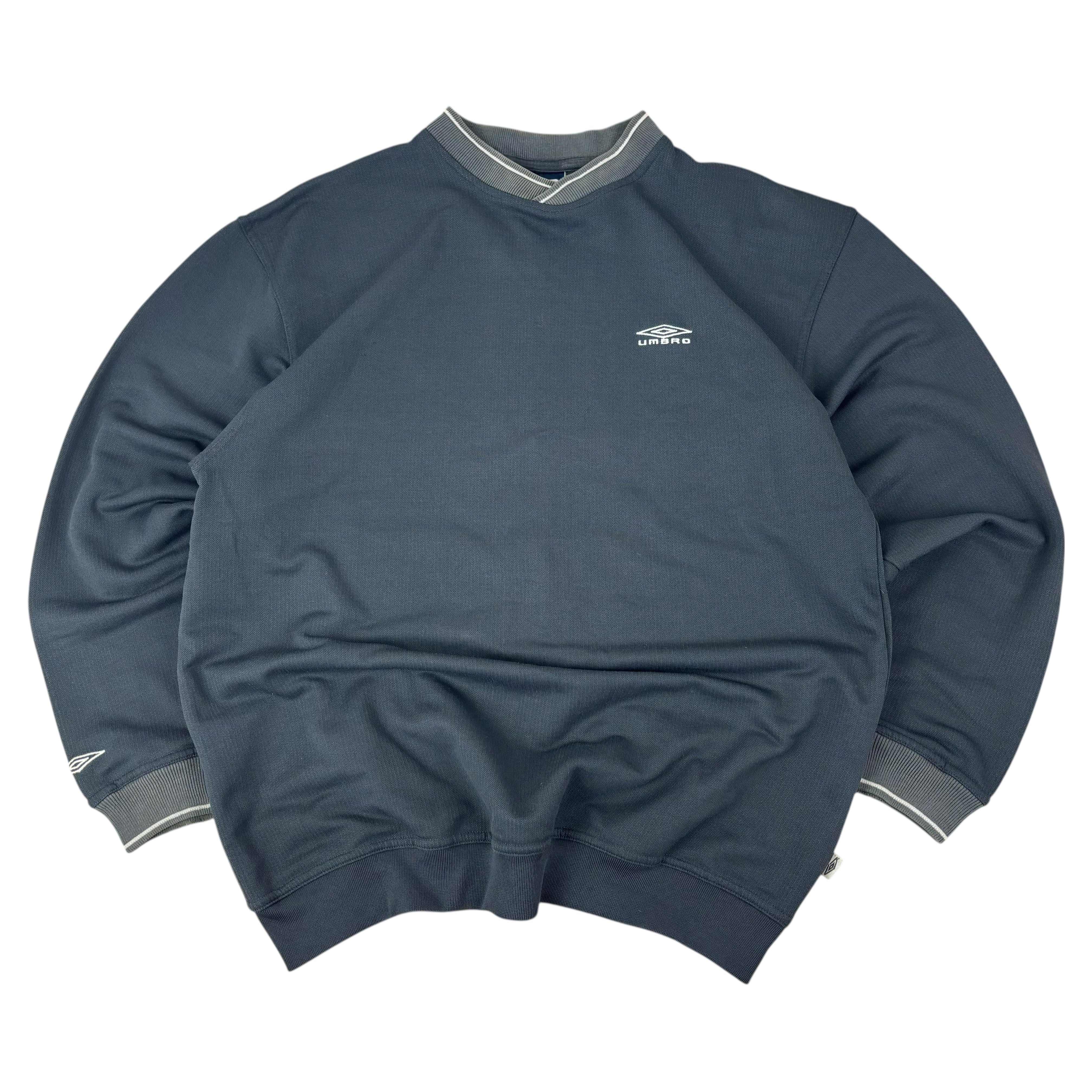 Umbro 90s Navy Logo Sweater (M)