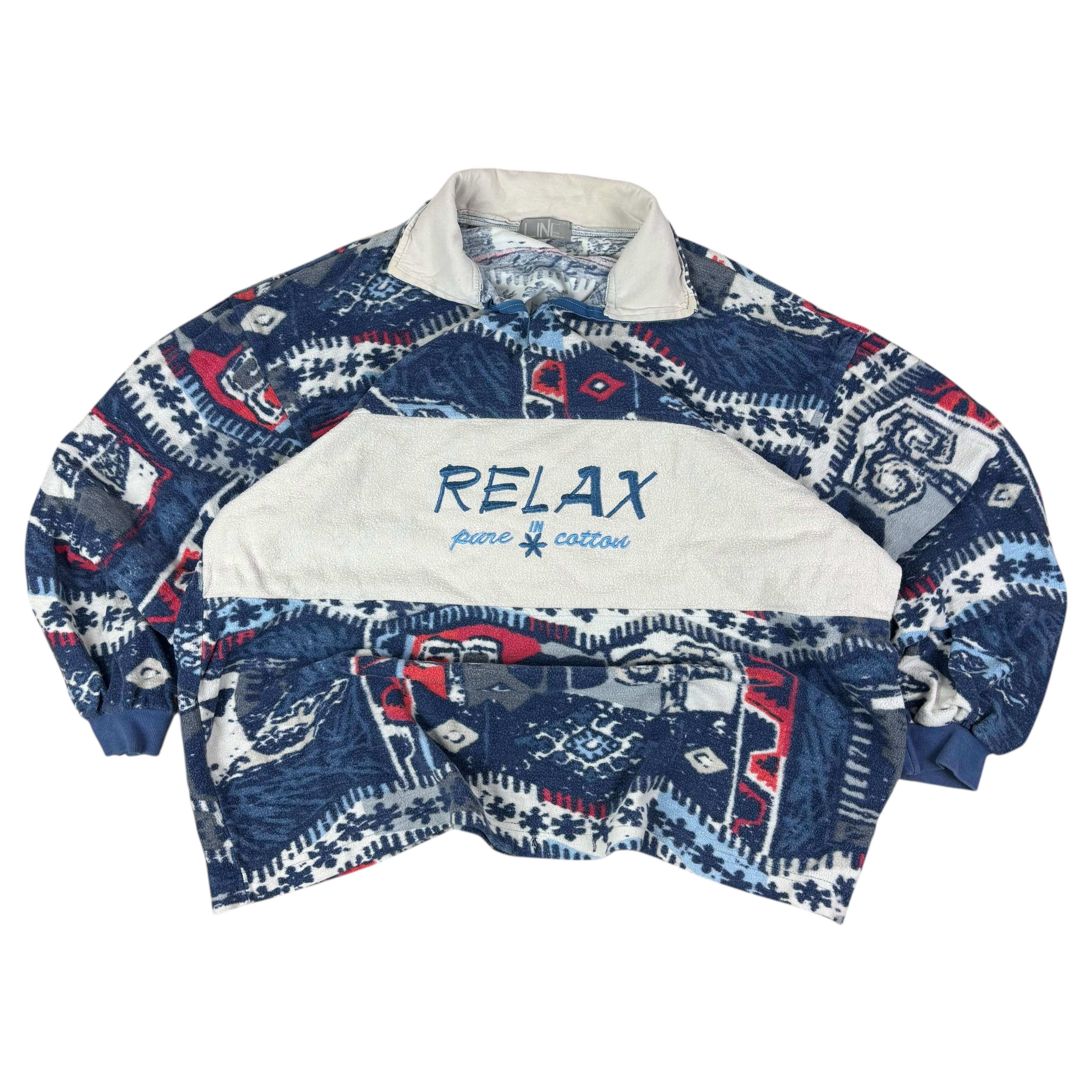 Line Vintage Pattern Fleece (XL)