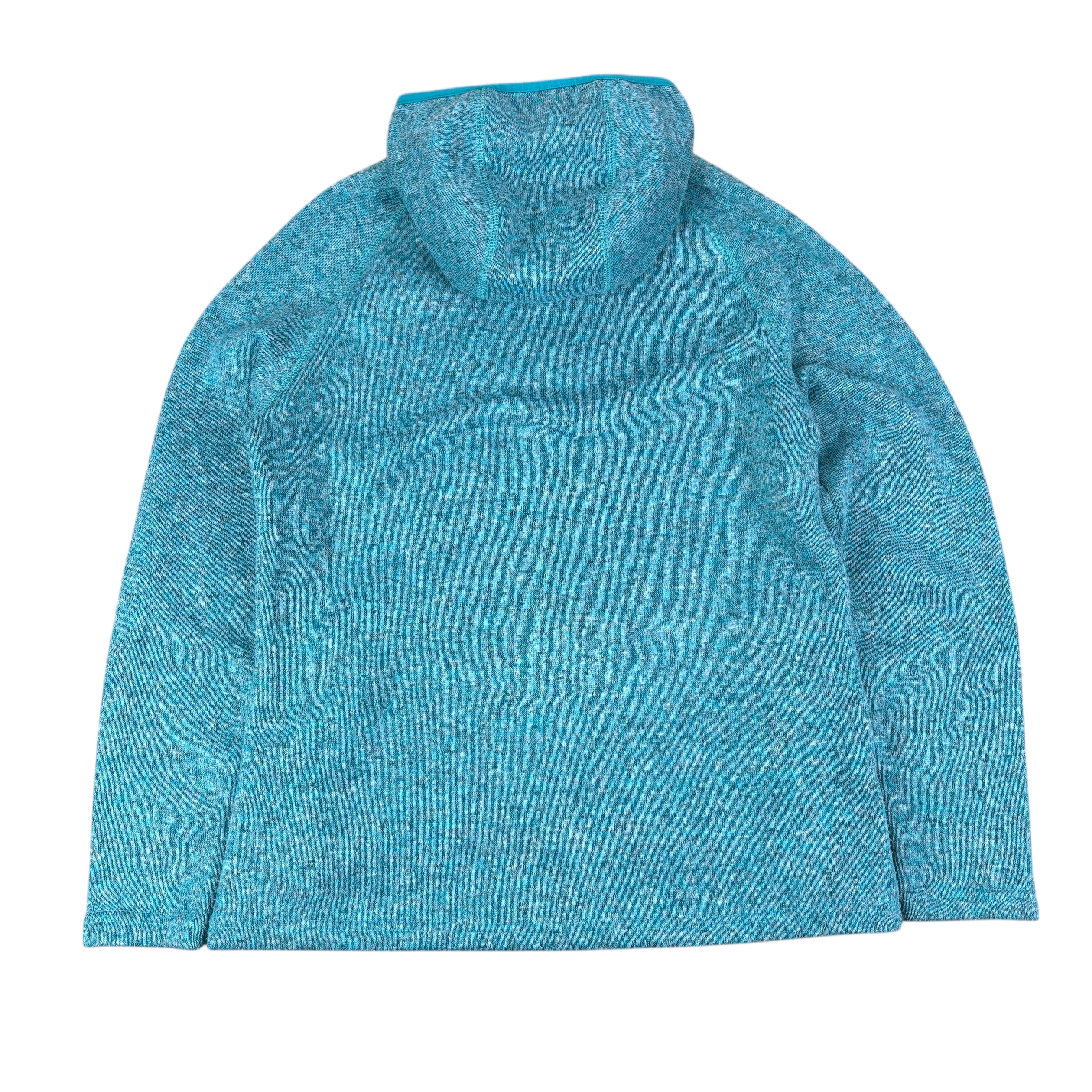 Mountain Warehouse Turquoise Knit Fleece Hoodie (Women’s L)