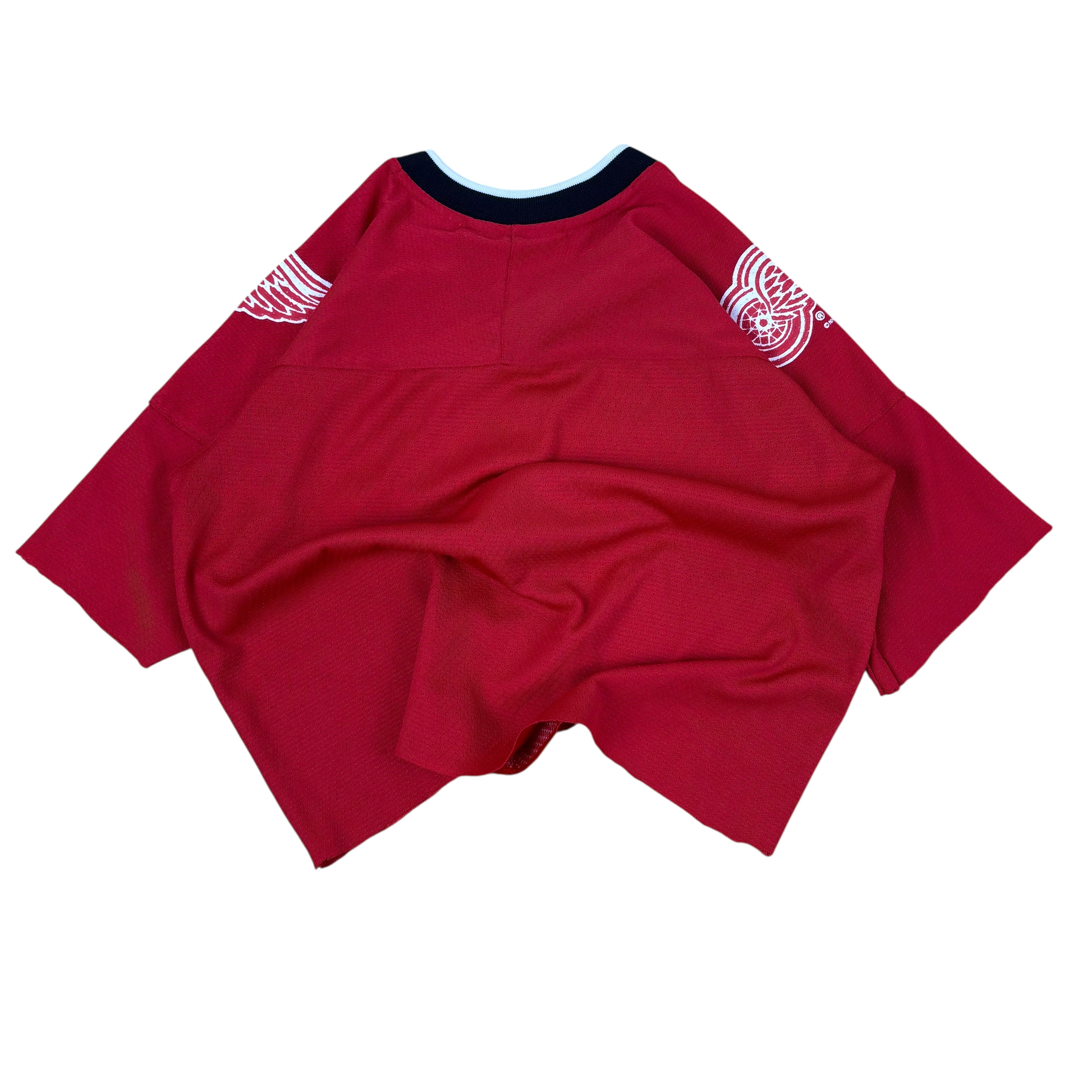 NHL Detroit Red Wings Y2K Reworked Cropped Jersey (Women’s M)